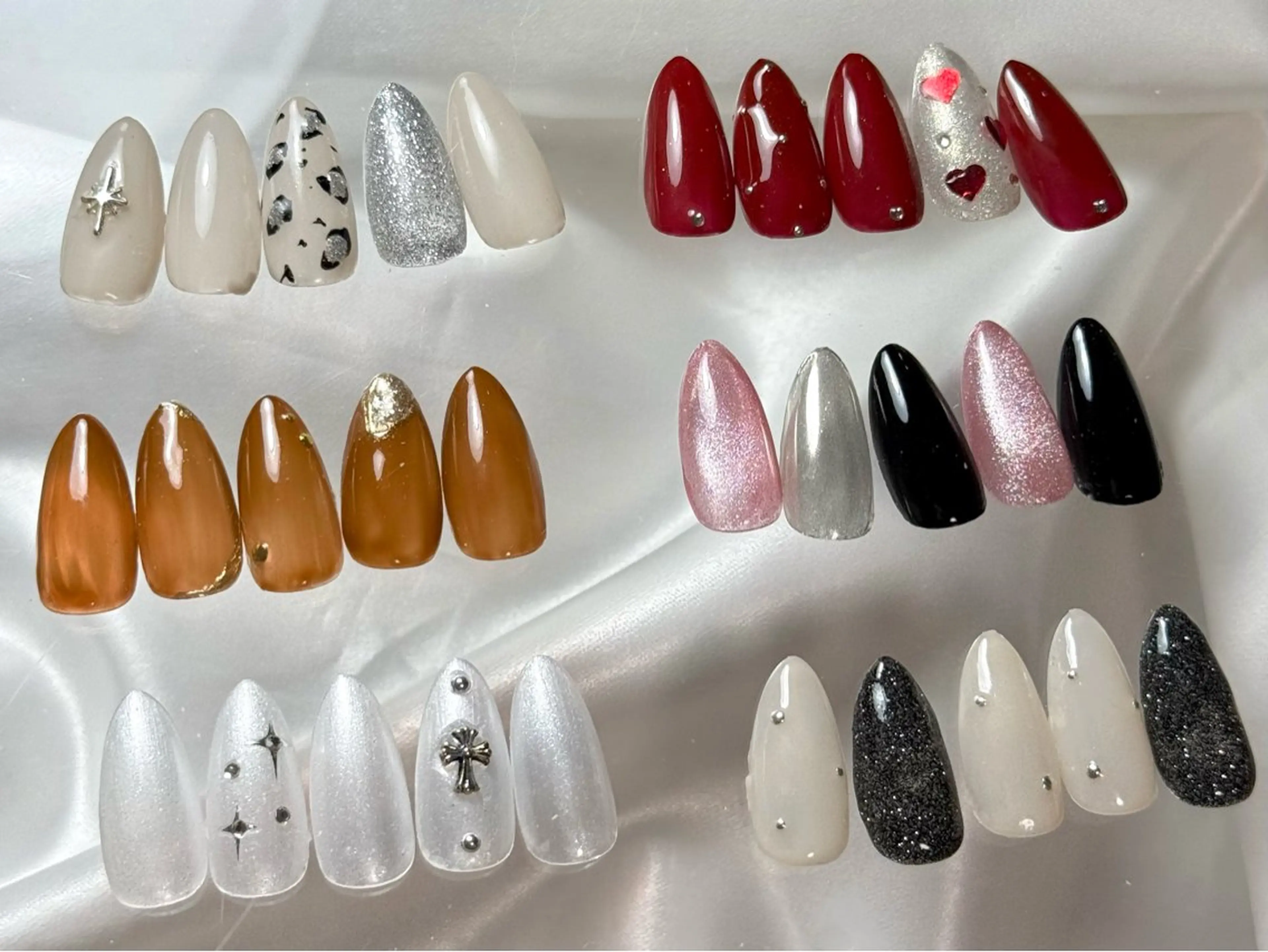 10/15限定⭐️オフあり限定ハンドシンプルデザイン💅🩵【パーツオフなし限定】補足説明ご覧ください🫧の写真