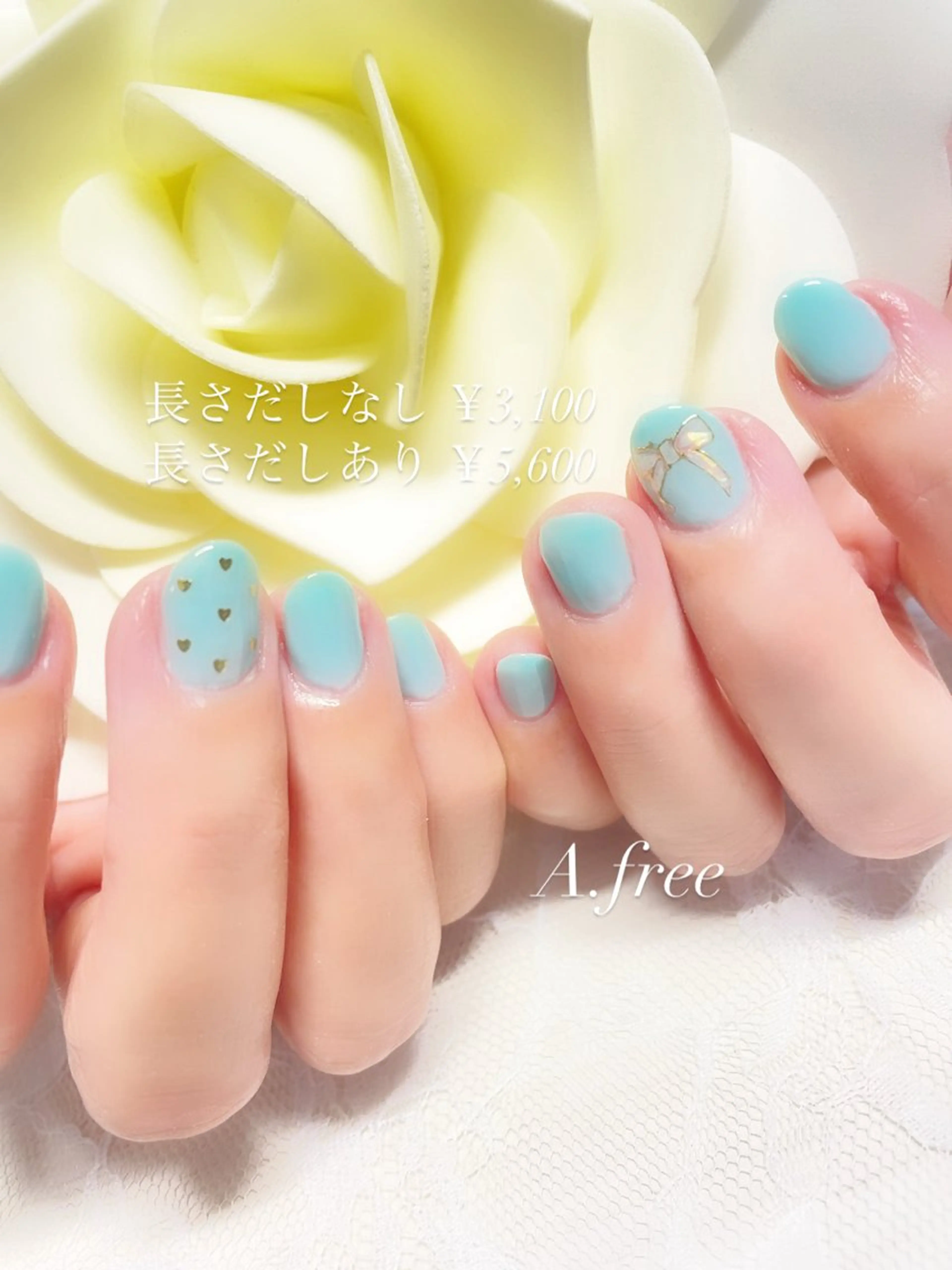 ネイル ハンドネイル A.free✧*｡ アレルギー対応✧*｡のネイルデザイン