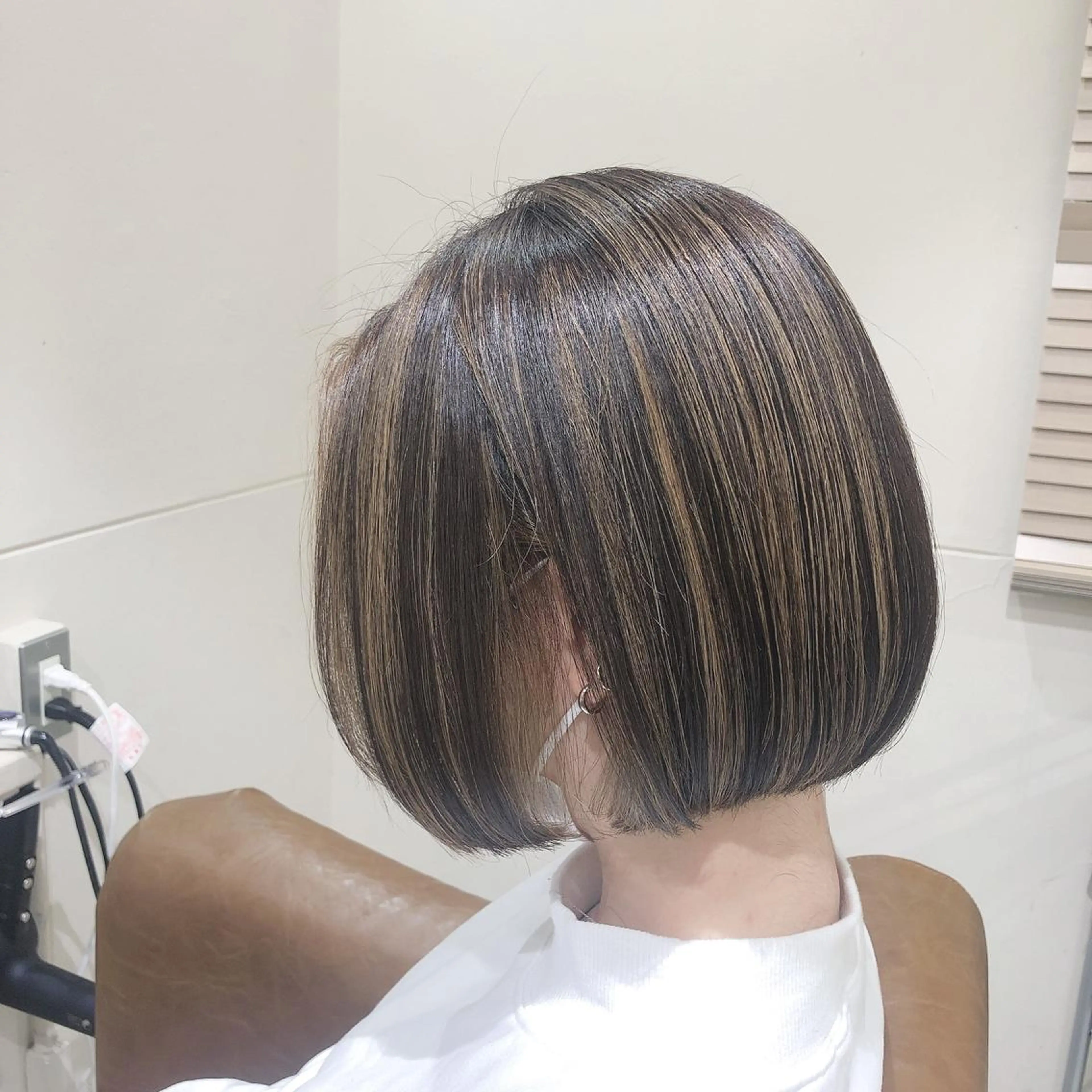 ショート ショートボブ ボブ ハイライト ショートヘア frame所属・🫧品のあるヘア カラー🫧片山聖のヘアスタイル