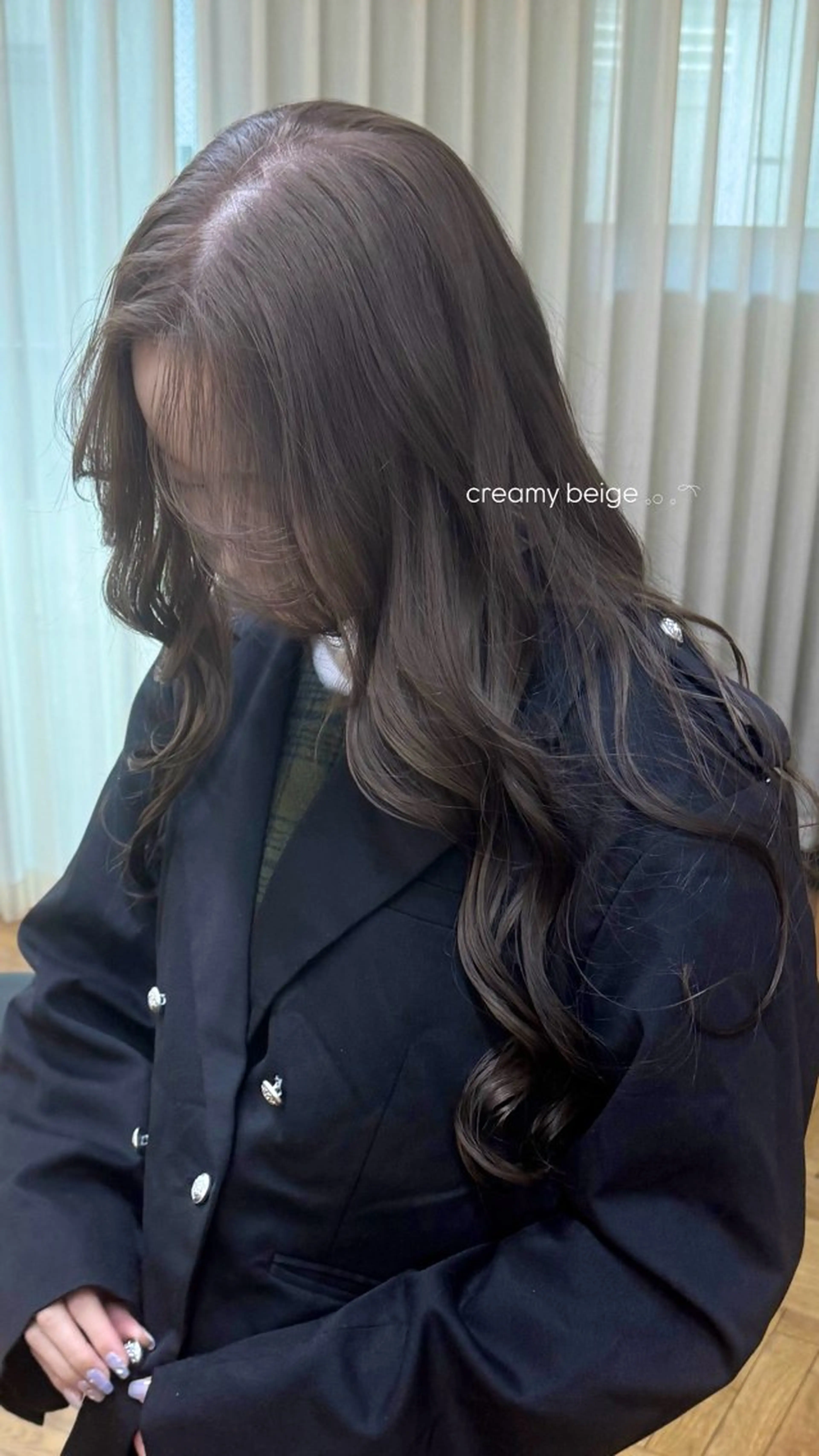 ロング カラー ヘアアレンジ ベージュカラー ヘアカラー ᵐⁱᵏⁱᵏᵒ /暖色･透明感カラーのヘアスタイル