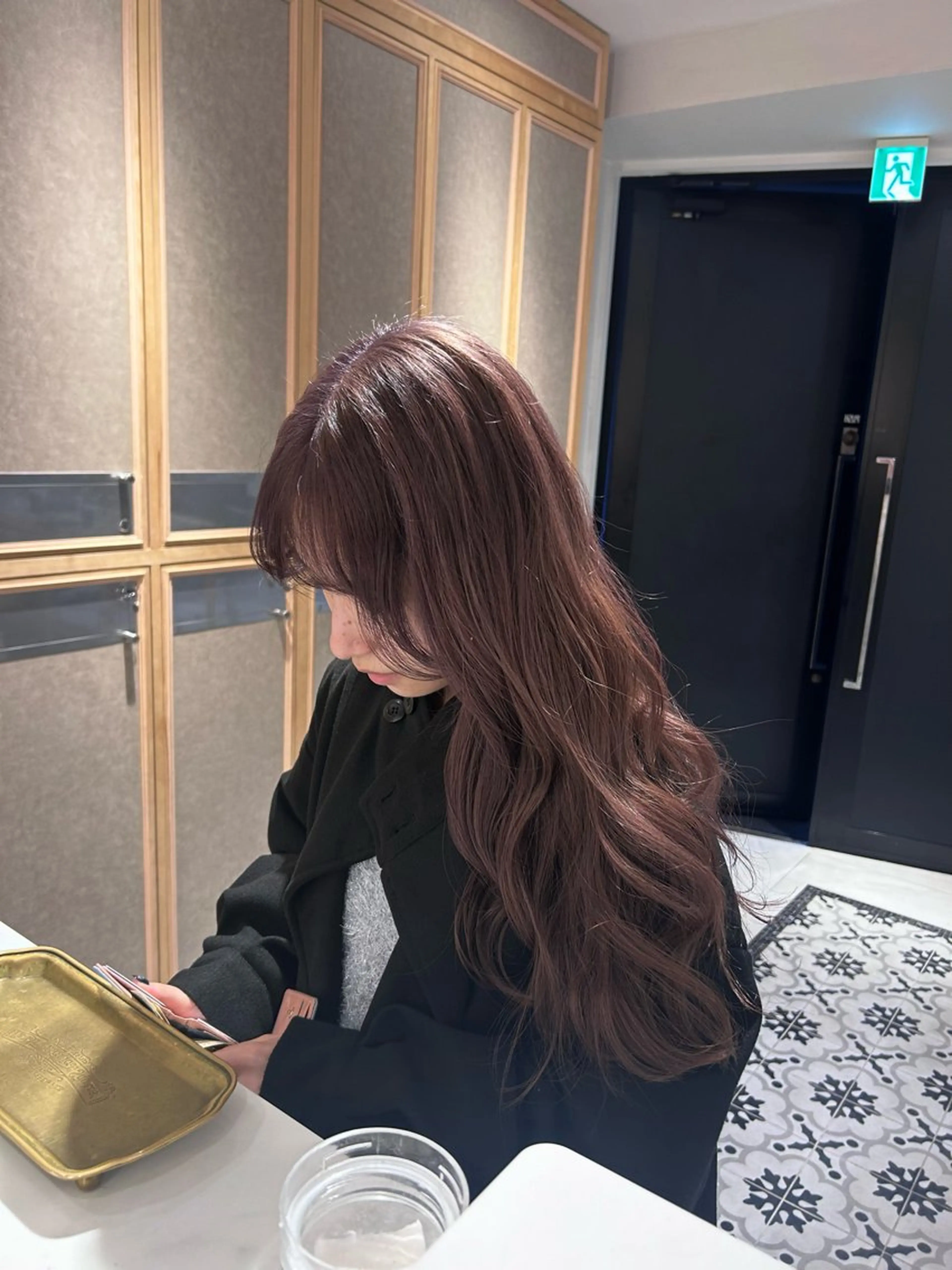 ロング カラー レイヤー小顔ショート 吉田ジョウのヘアスタイル