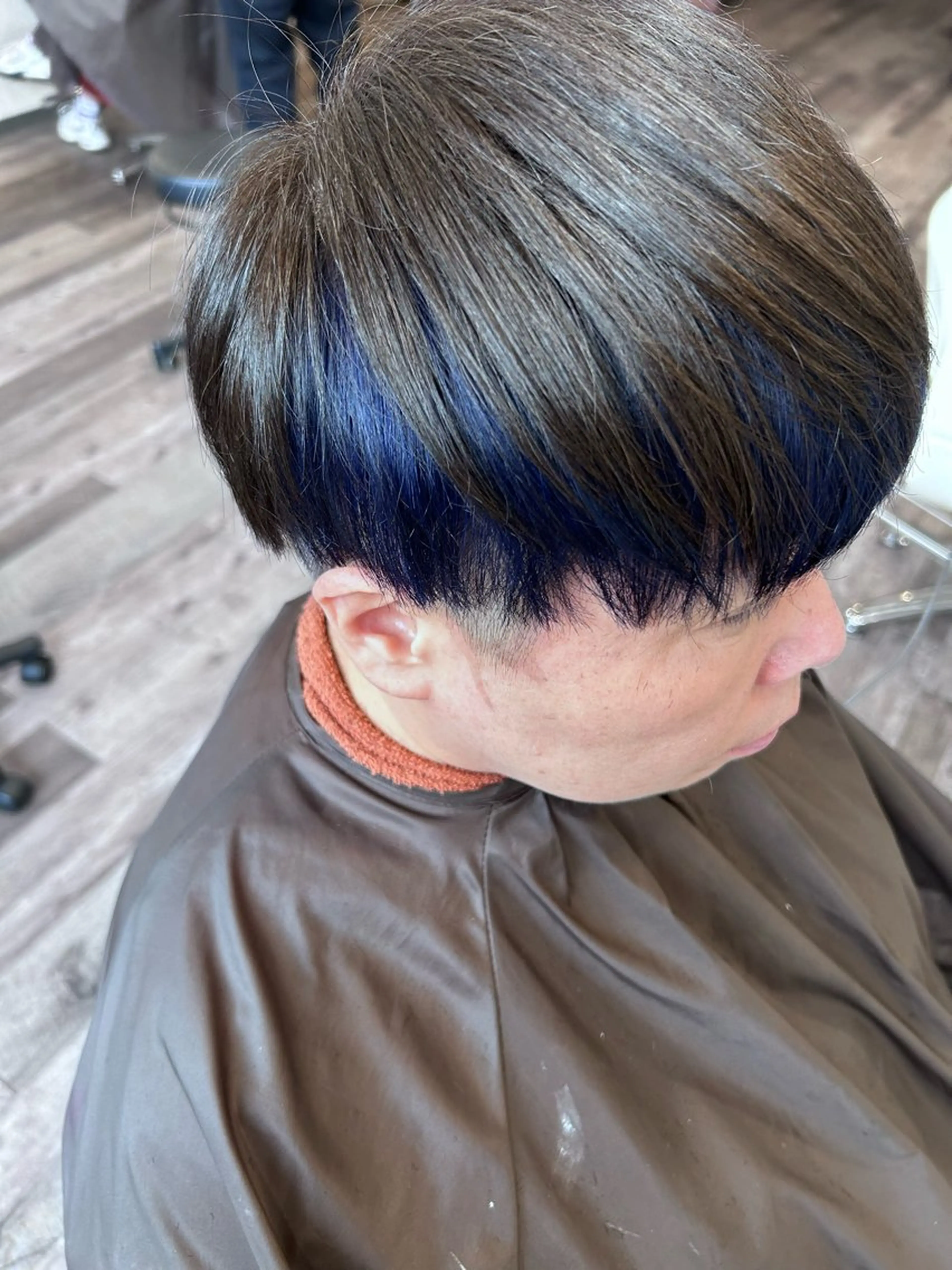 ショート カラー ブルーカラー ネイビーカラー シルバー 顔周りカット Agu hair reign 大和八木店【アグ ヘアー レイン】所属・アグヘアー　レイン 松丸冬磨のヘアスタイル