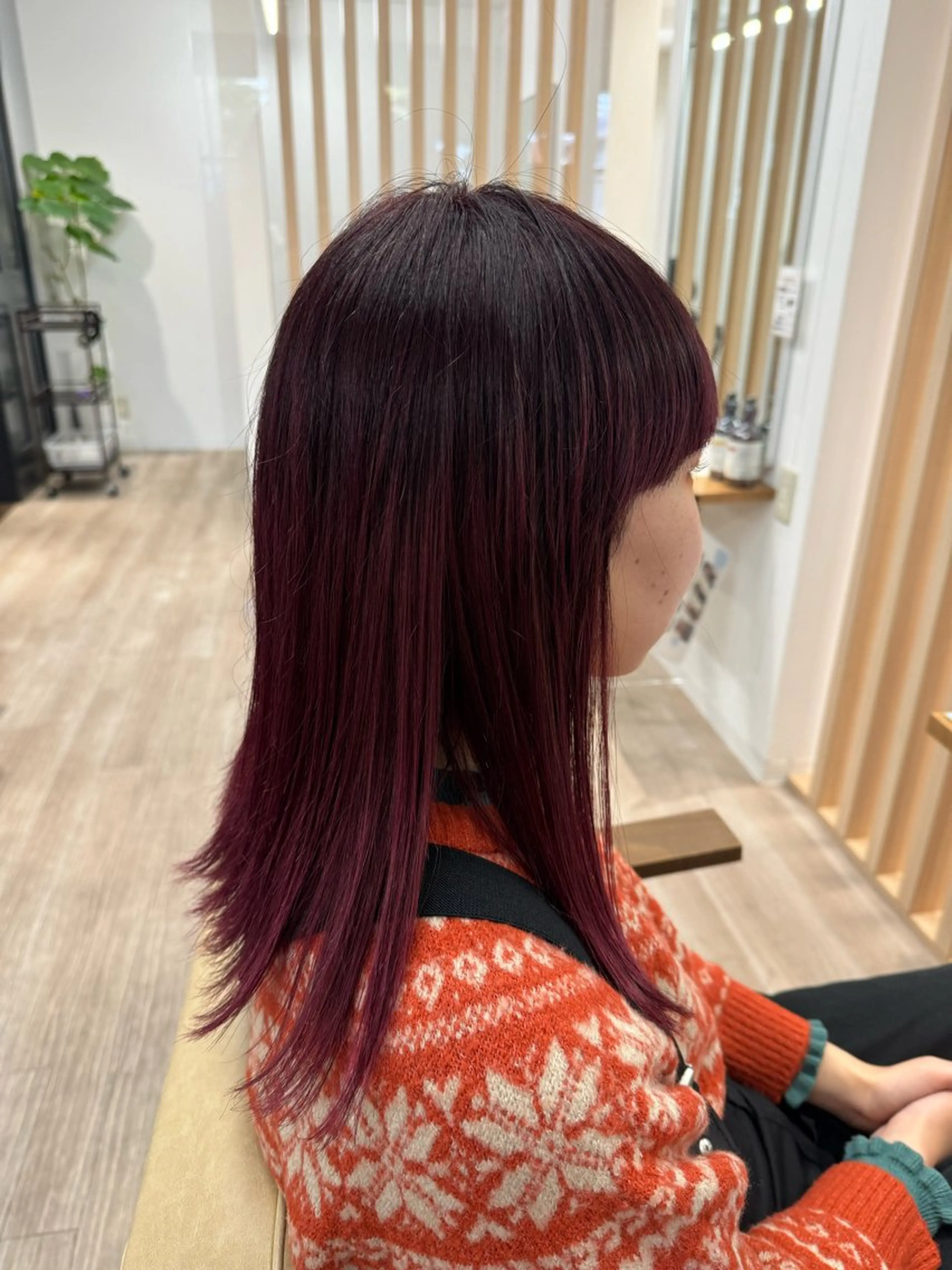 セミロング カラー ヘアカラー トリートメント 🎀Natsumi /暖色カラー🎀のヘアスタイル