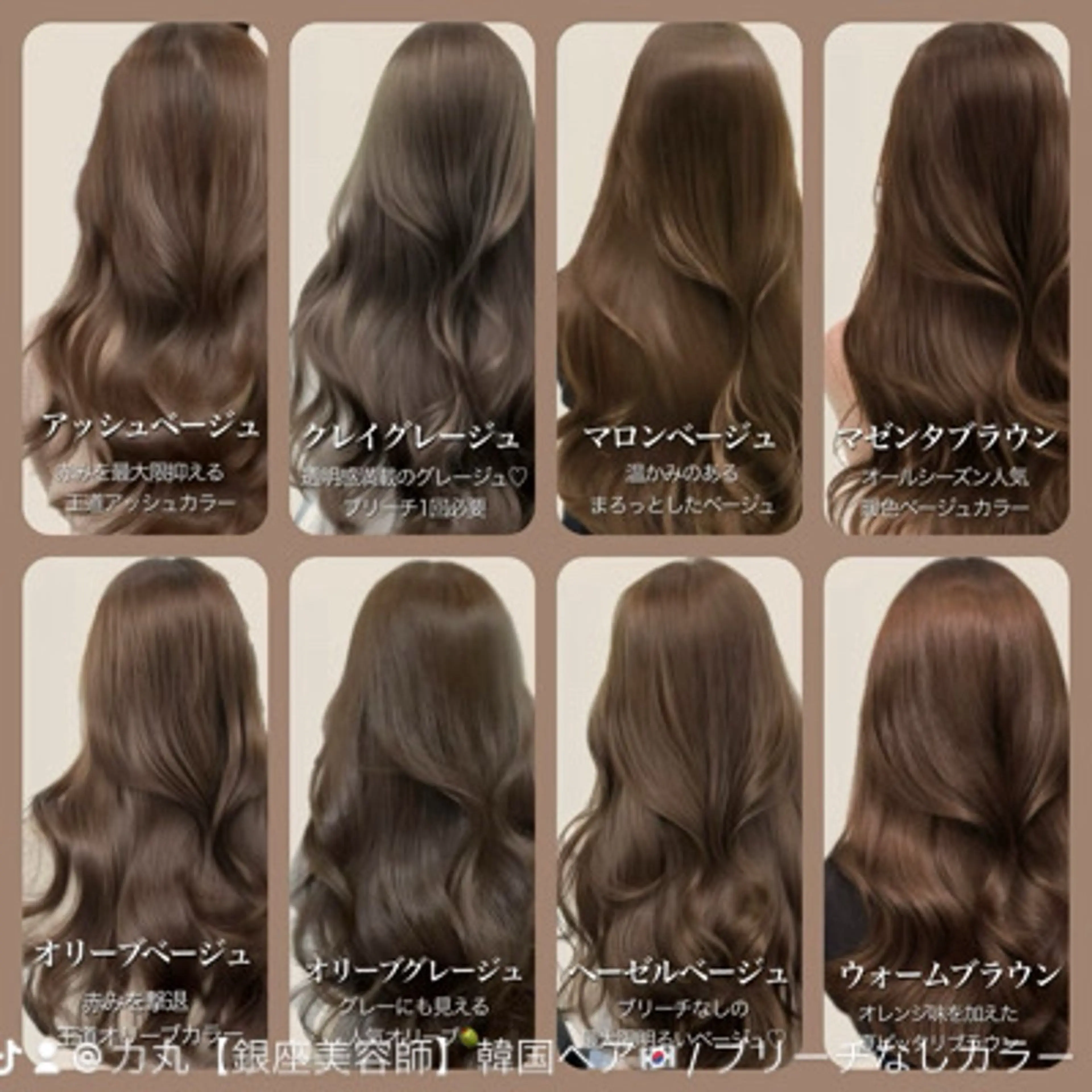ロング カット ヘアカラー ヘアセット 🤎大人かわいい🤎 韓国レイヤー🤎力丸のヘアスタイル
