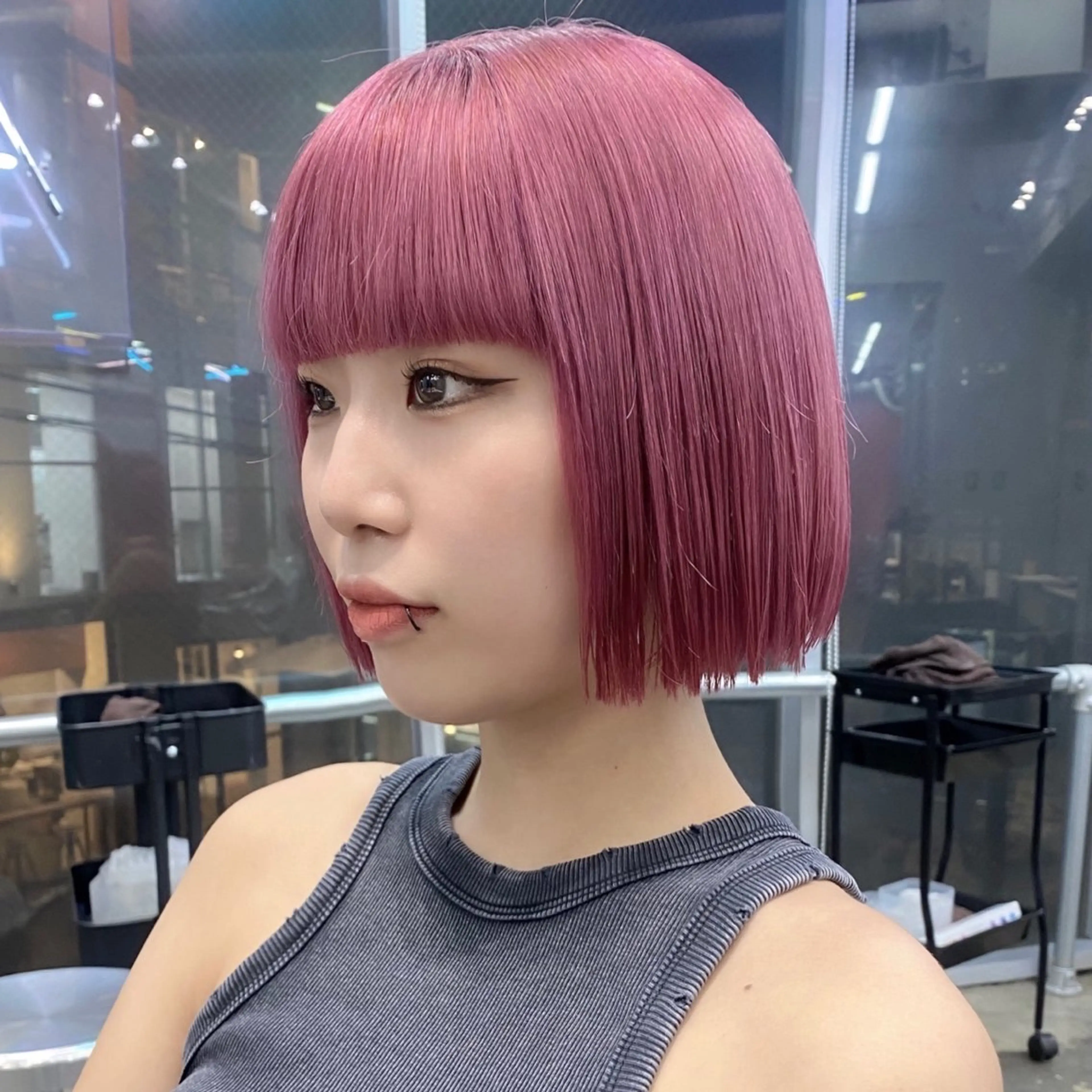 ショート カラー ヘアアレンジ カット ヘアカラー トリートメント 💗💗韓国レイヤー yu-ki💗💗のヘアスタイル