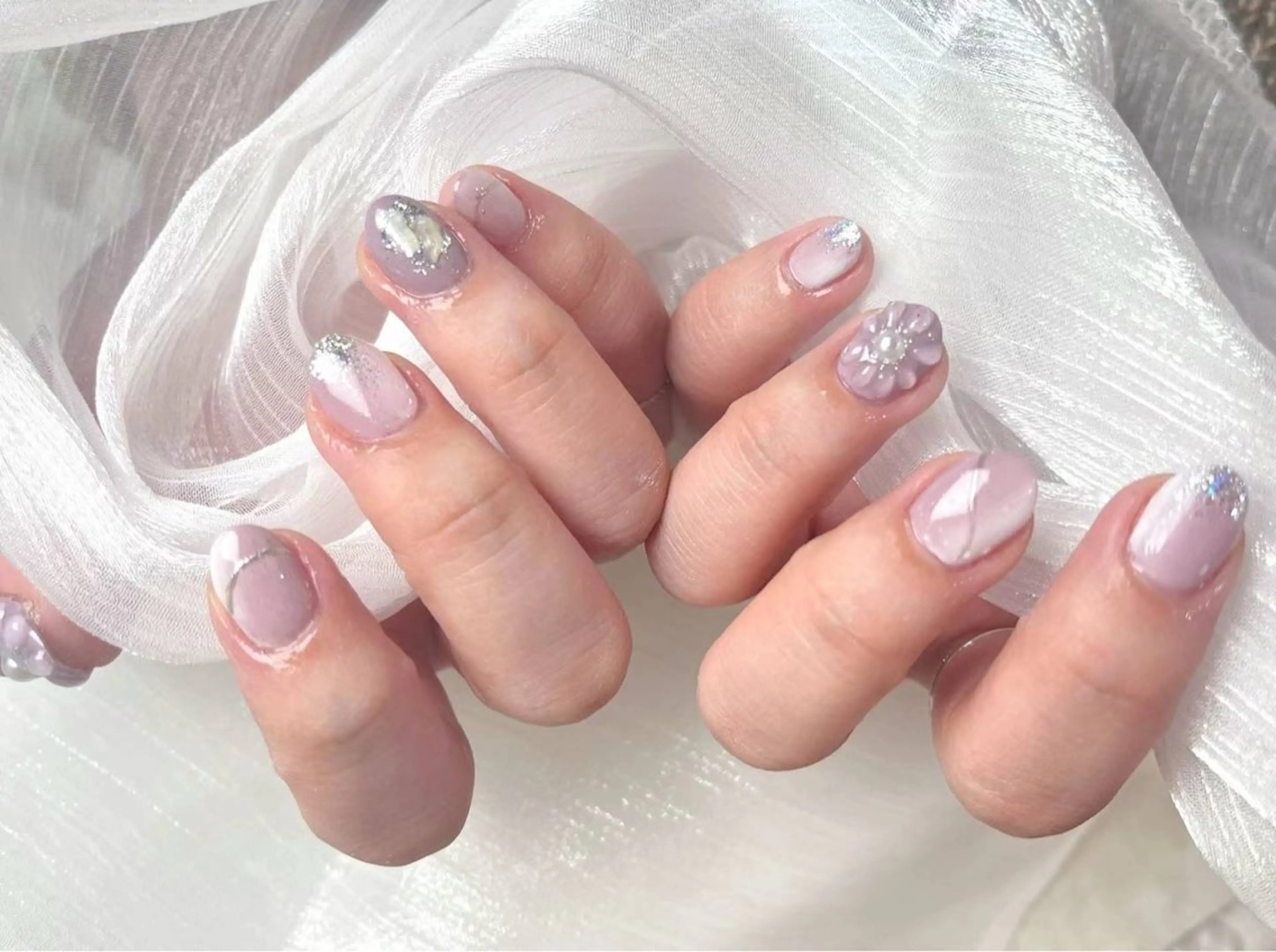 ネイル アートネイル フラワーネイル フットネイル ジェルネイル マグネットネイル Babarla nailのネイルデザイン
