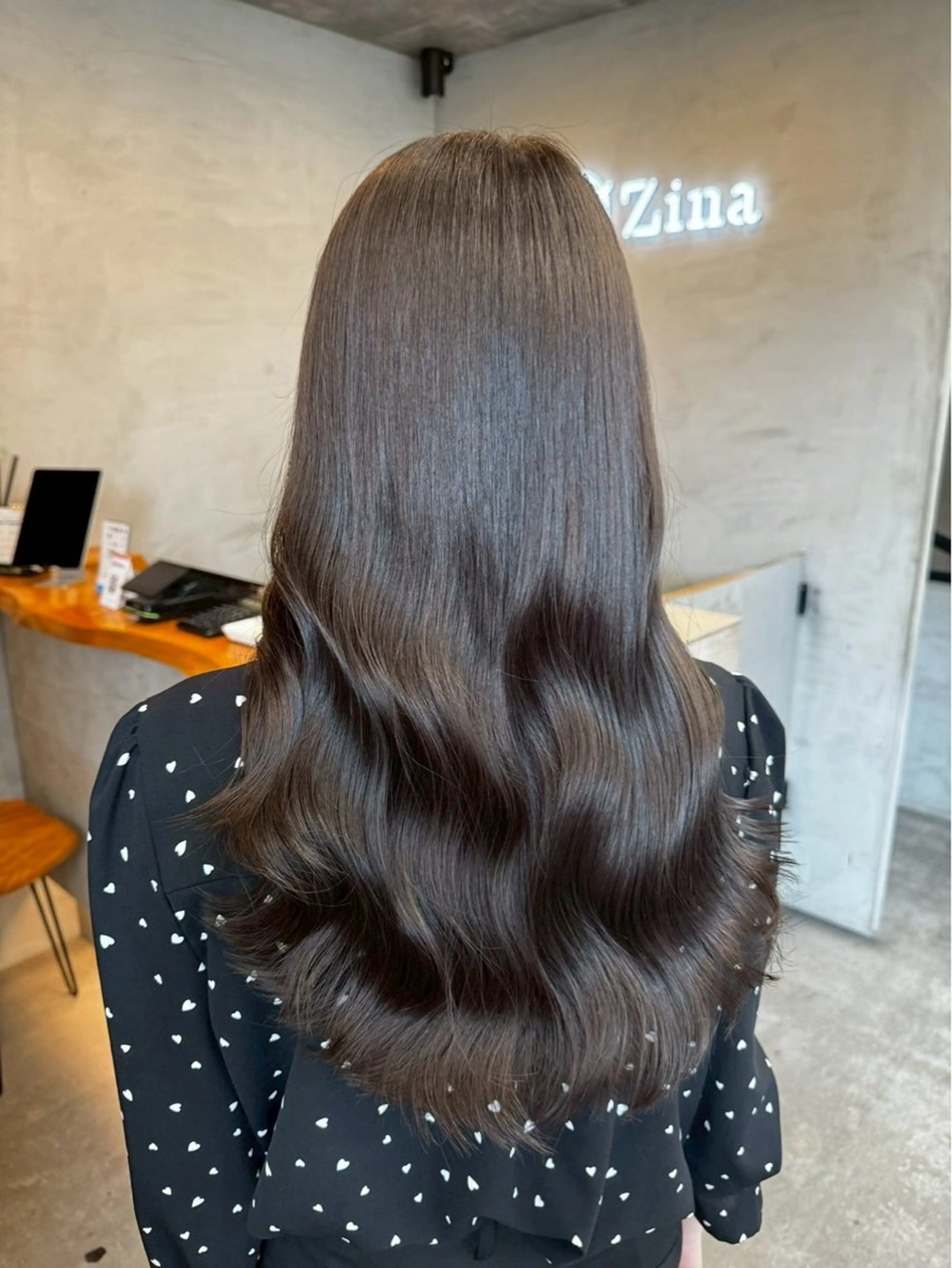 ロング カラー ブラウンカラー ココアブラウン カット ヘアカラー トリートメント 艶カラー/髪質改善/ ブリーチ/池袋/千葉のヘアスタイル