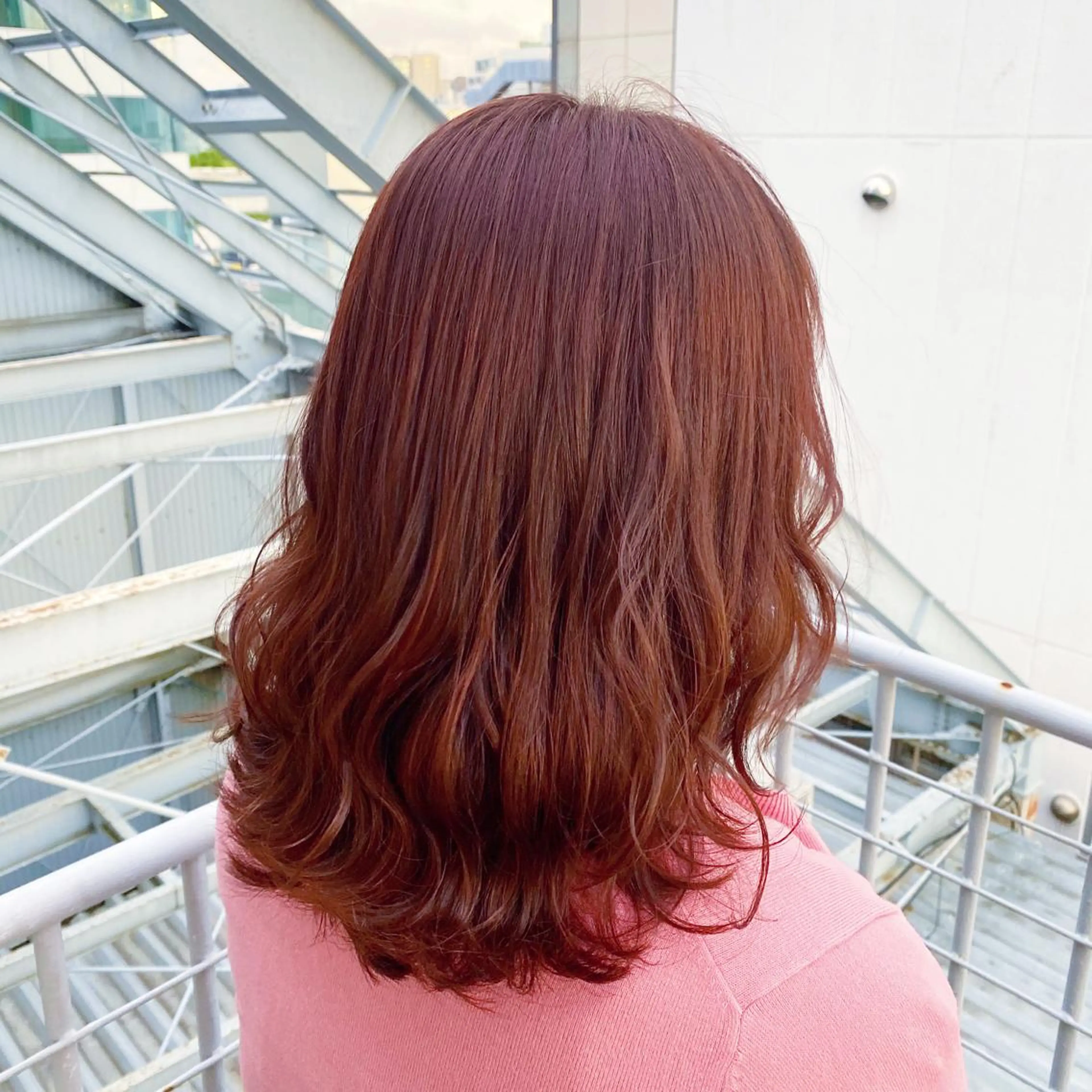 ミディアム カラー 💖暖色・ハイトーン 🐈みおり💖のヘアスタイル