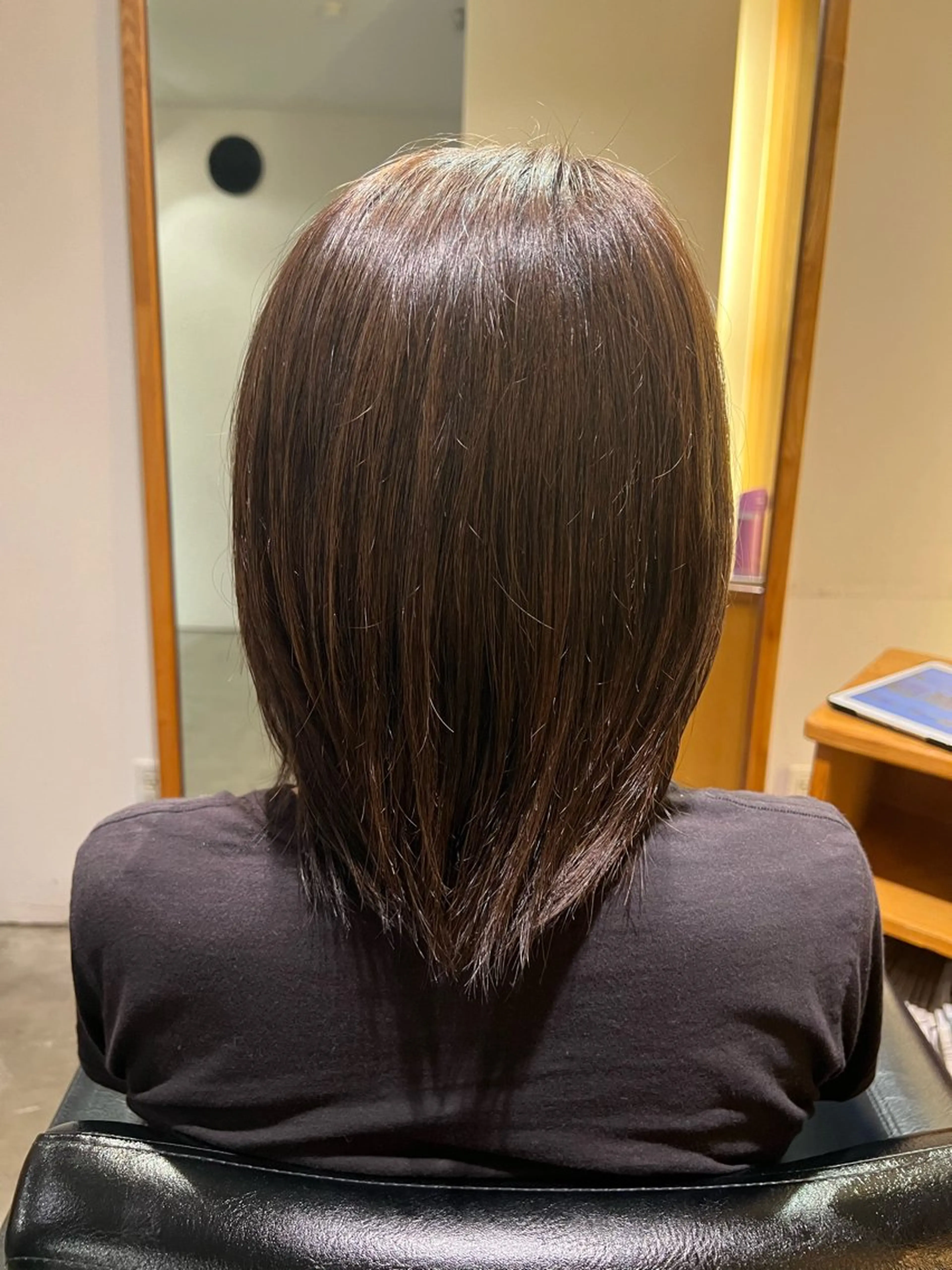 ミディアム ハイライト ayumi hondaのヘアスタイル