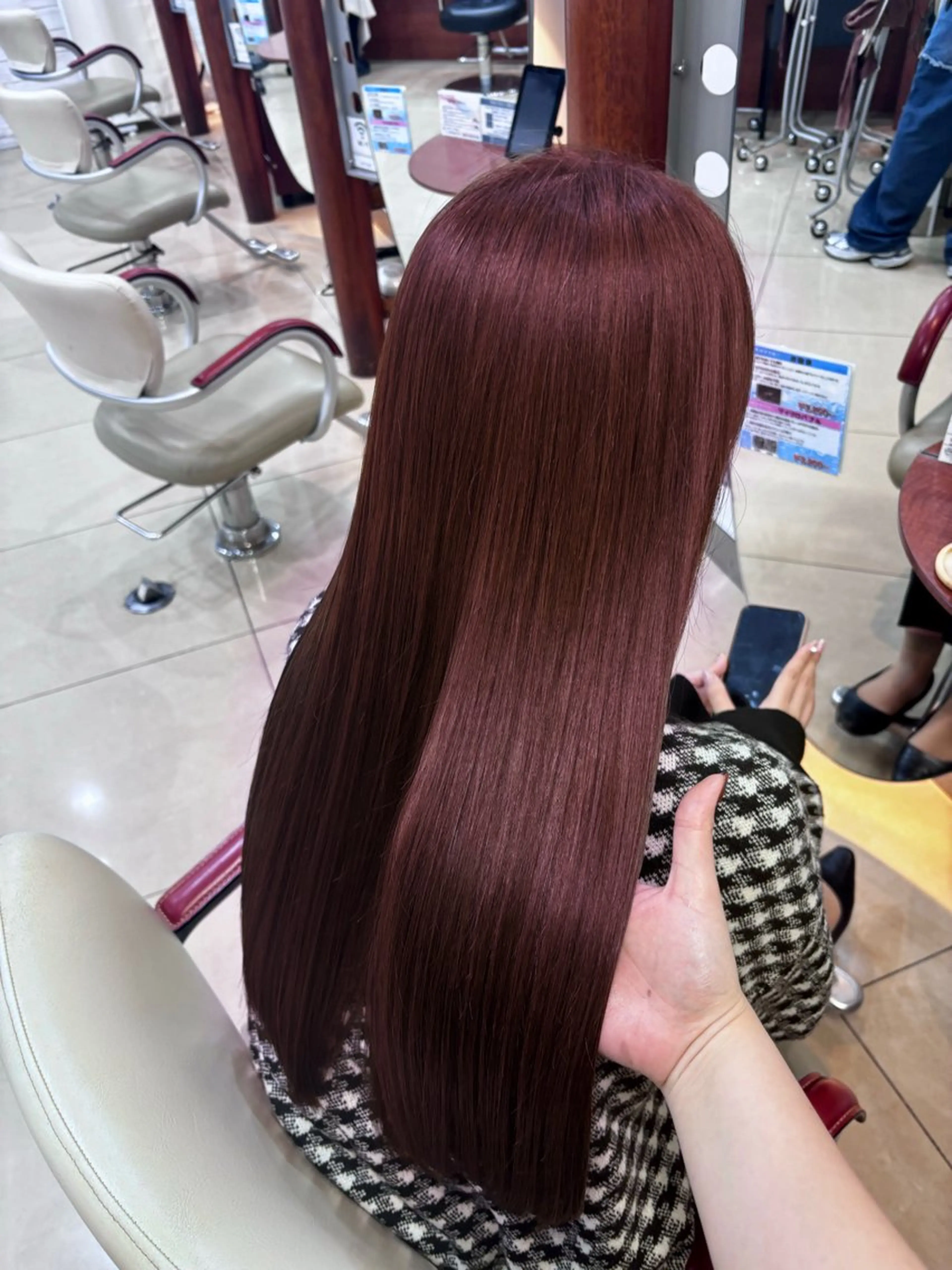 ロング カラー ヘアカラー トリートメント 韓国風カラー/ 縮毛矯正/まい🪐‪のヘアスタイル
