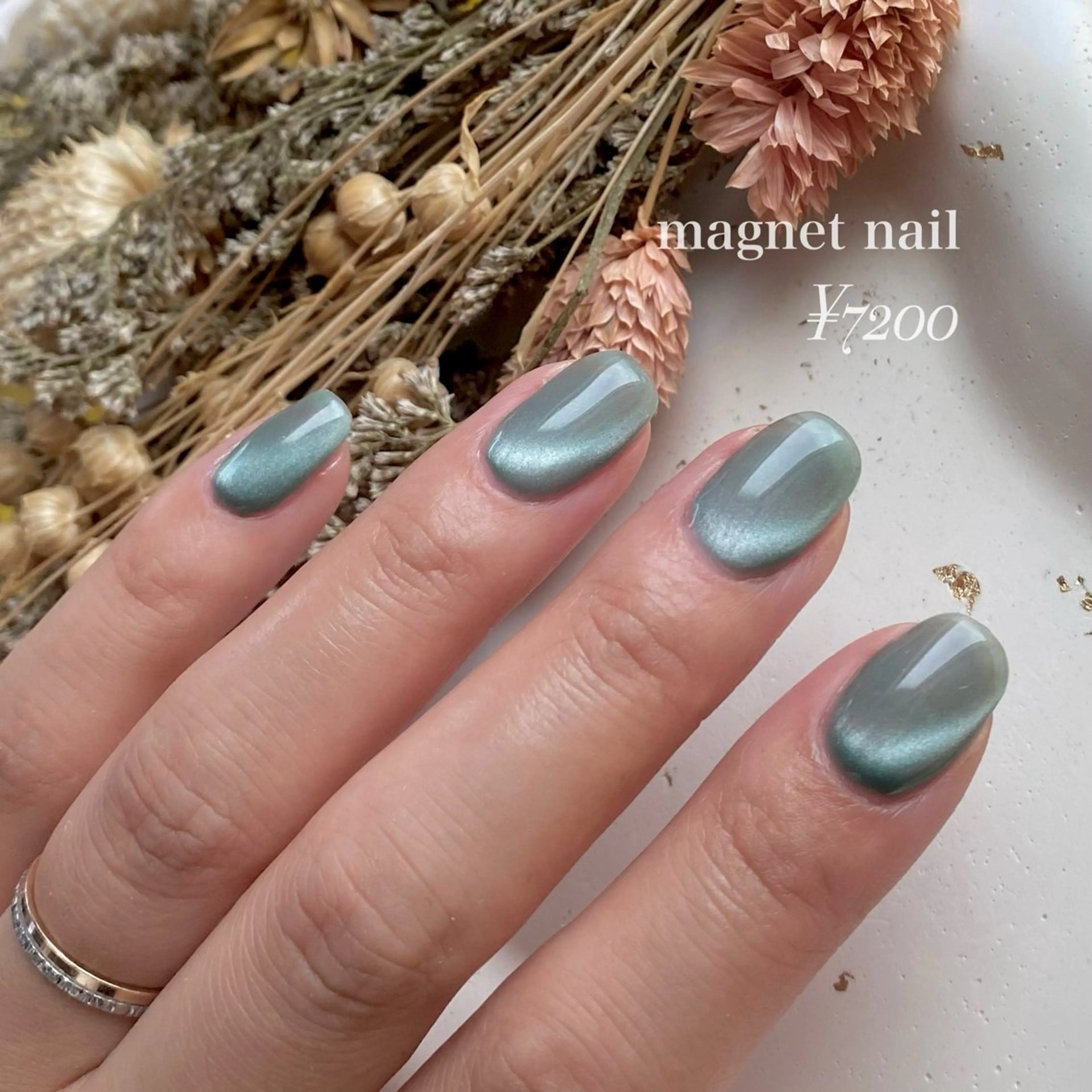 ネイル マグネットネイル Nail room Cinnamil【しなみる】所属・Cinnamil Rioのネイルデザイン