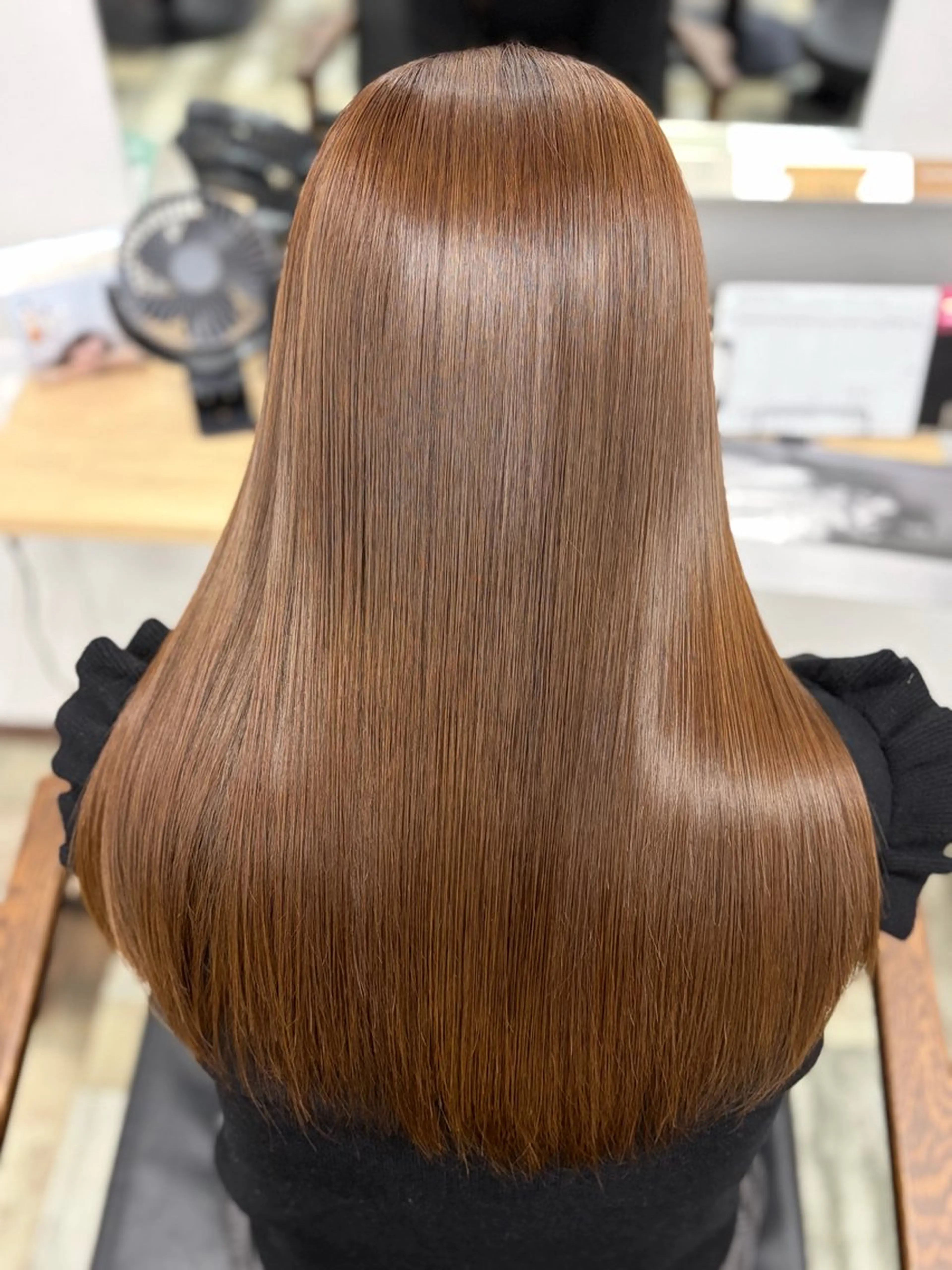 ロング カット ヘアカラー トリートメント 小澤 日菜のヘアスタイル