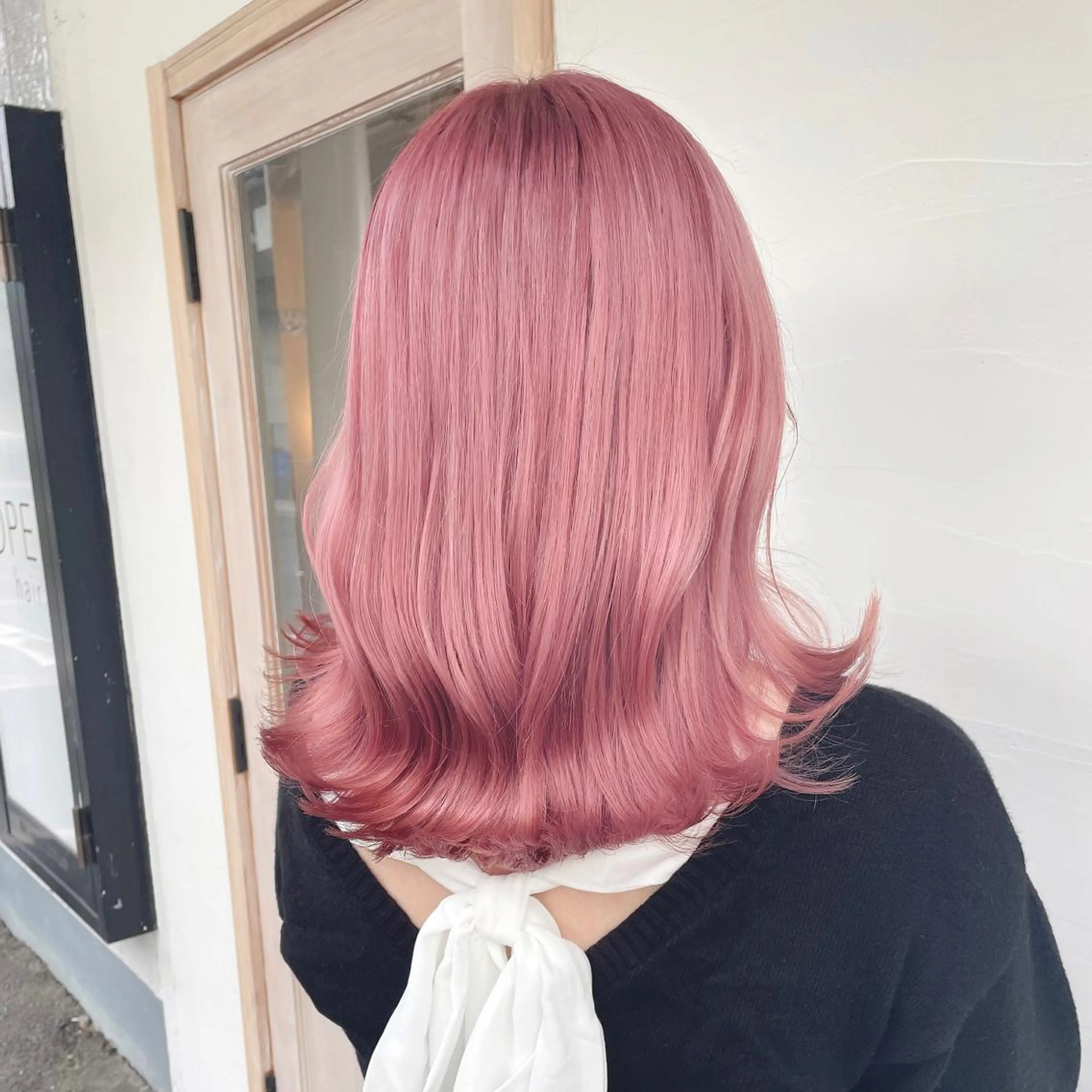 セミロング カラー ブリーチ 宮城 ほのかのヘアスタイル