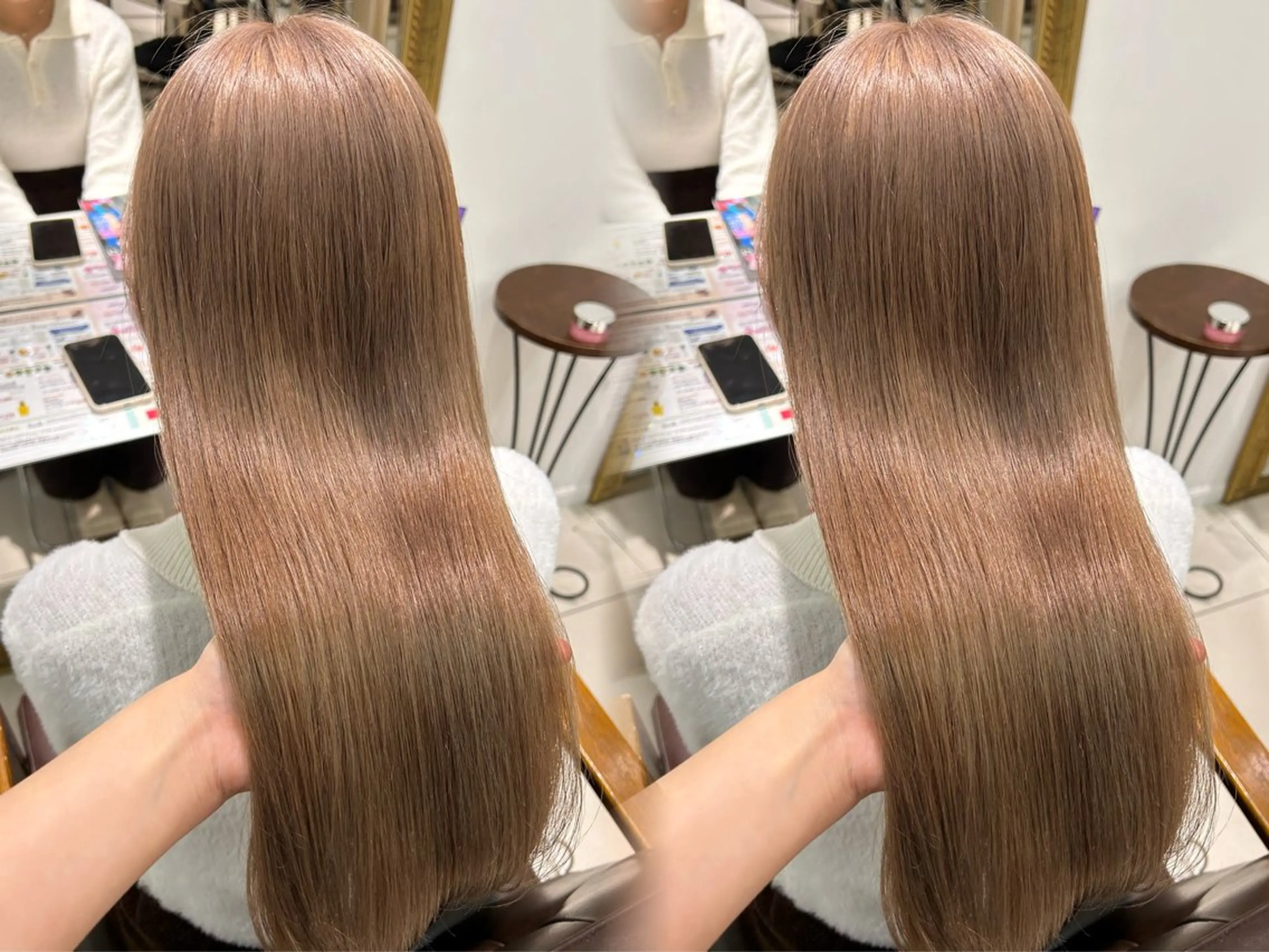 ロング カラー ヘアカラー ハイトーンカラー 🤍🫧 長井 律のヘアスタイル