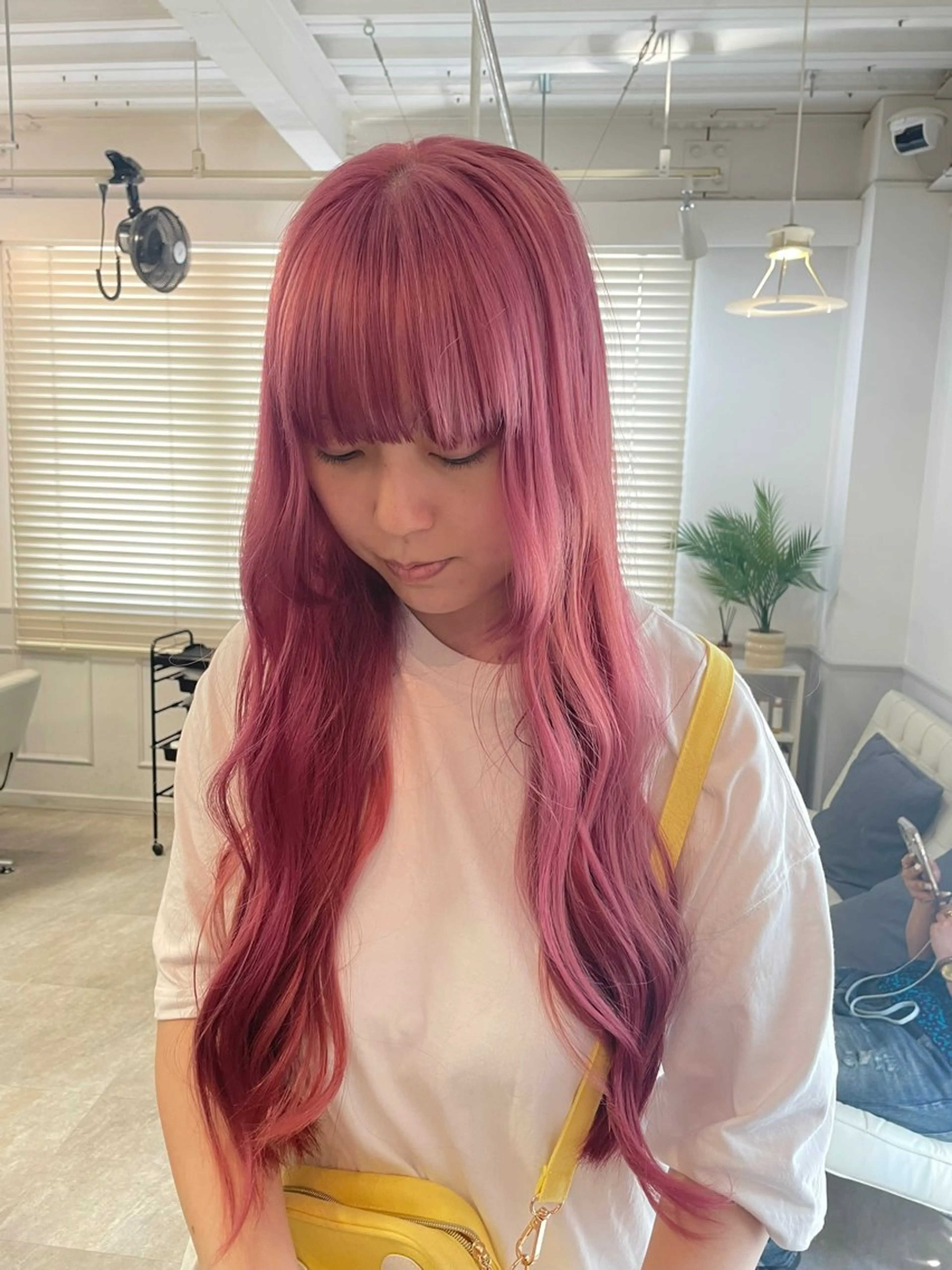 ロング カラー ダブルカラー ピンクカラー 似合わせカット ヘアカラー トリートメント 🫧ハネエクステ Mitsuki🫧のヘアスタイル
