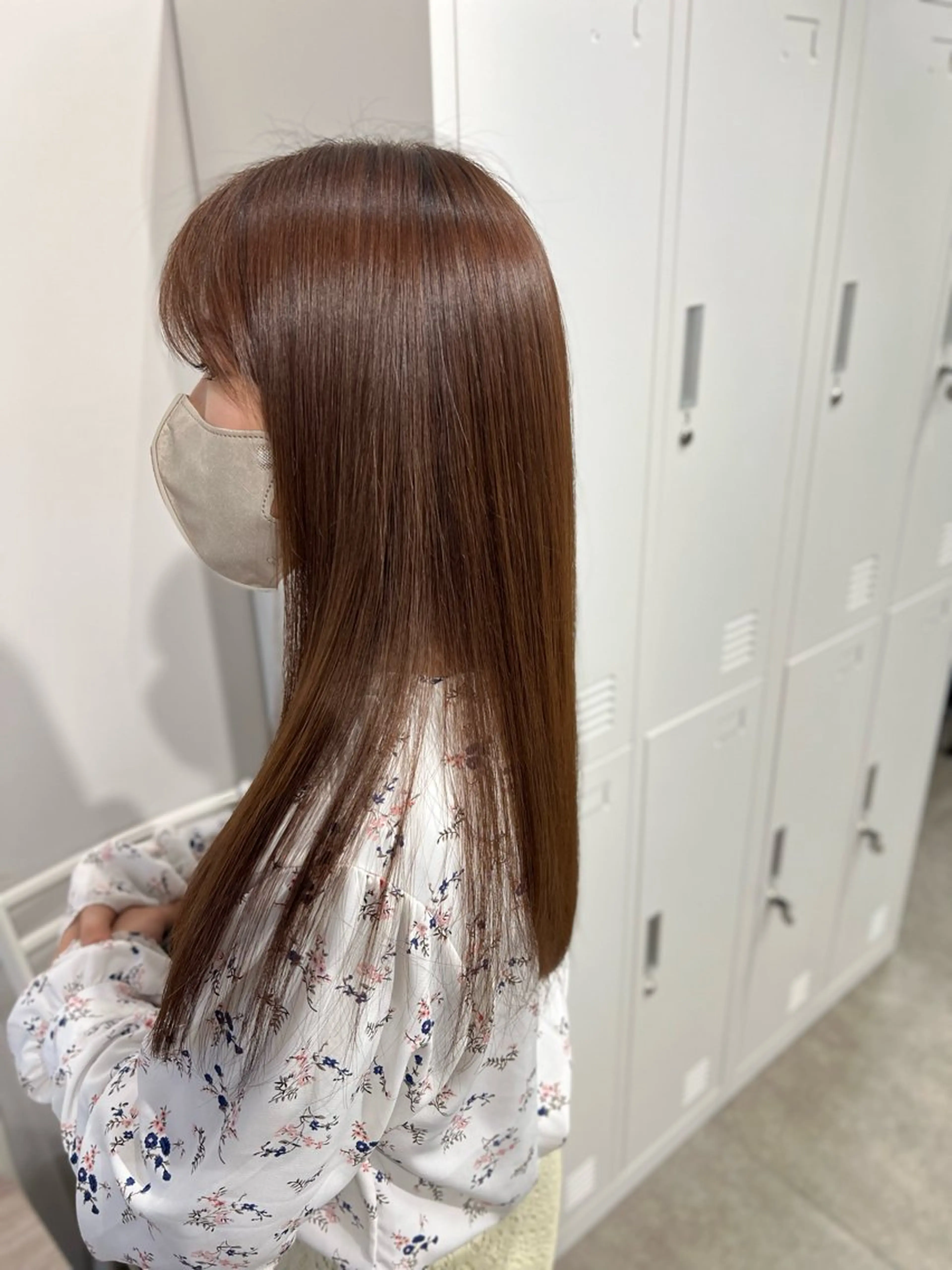 ロング カラー ブリーチ ブラウンカラー ブリーチなしカラー 髪質改善 トリートメント ブリーチ/髪質改善/ レイヤー/YUTO‎のヘアスタイル