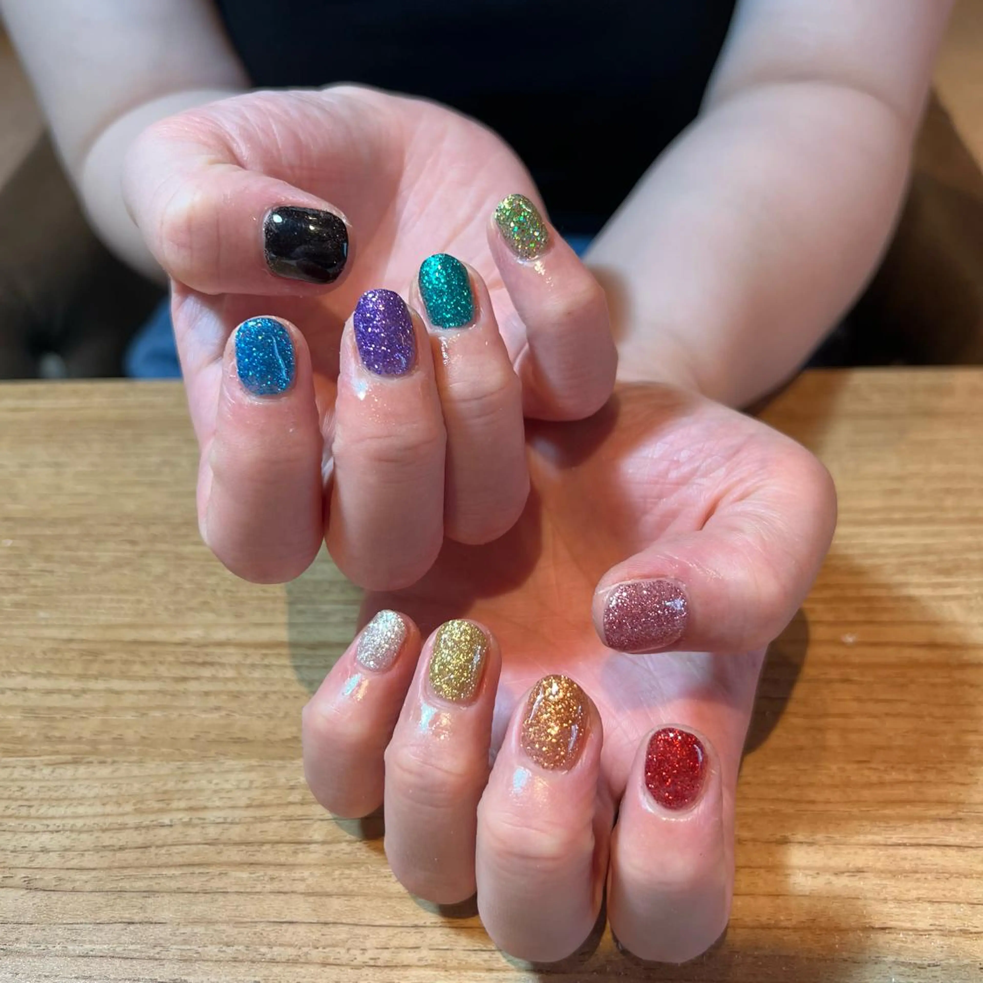 ネイル ラメ(グリッター) Yarm As Etel　。のネイルデザイン