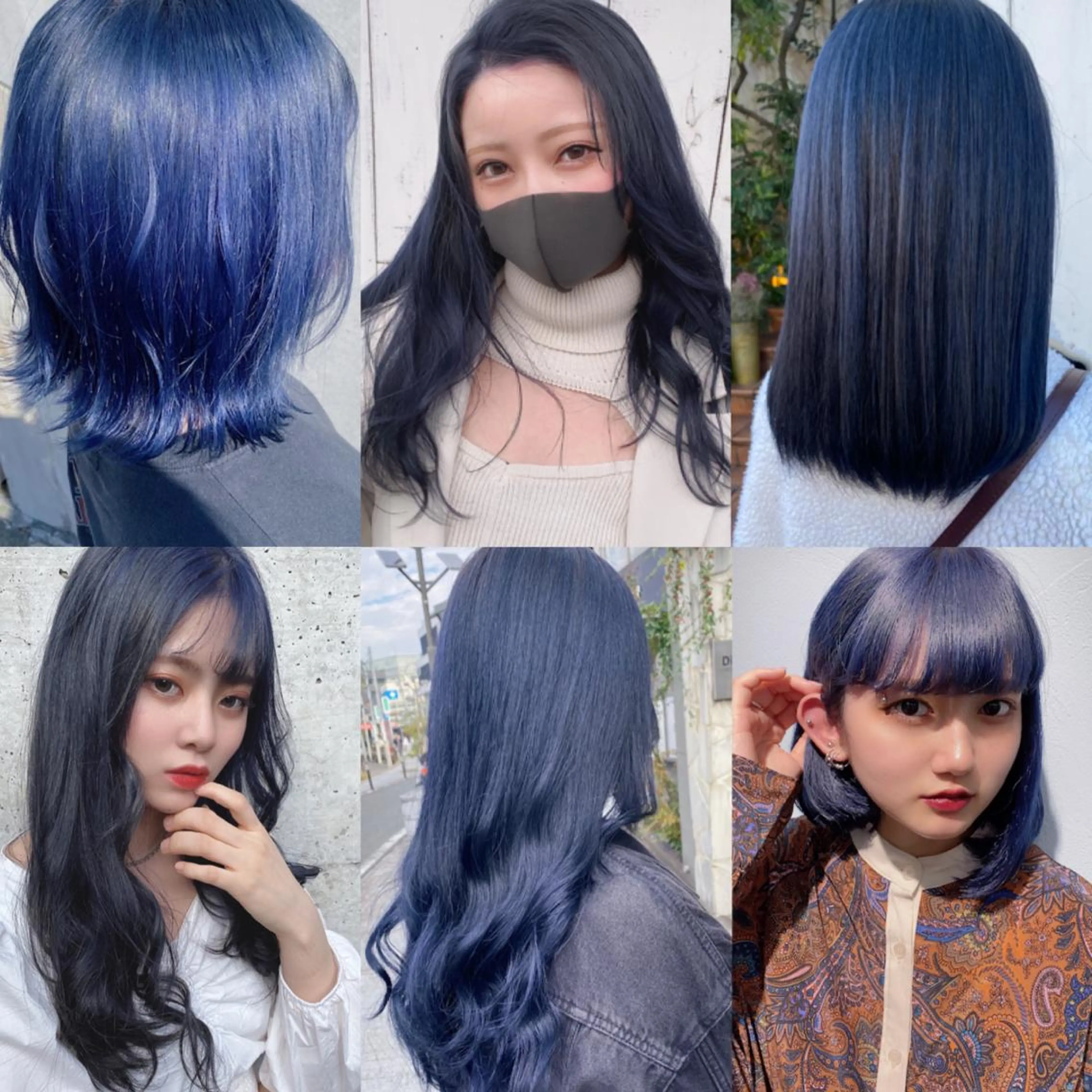 ミディアム カラー ヘアアレンジ ヘアカラー トリートメント 寒色アイドルカラー JUNOチナツのヘアスタイル