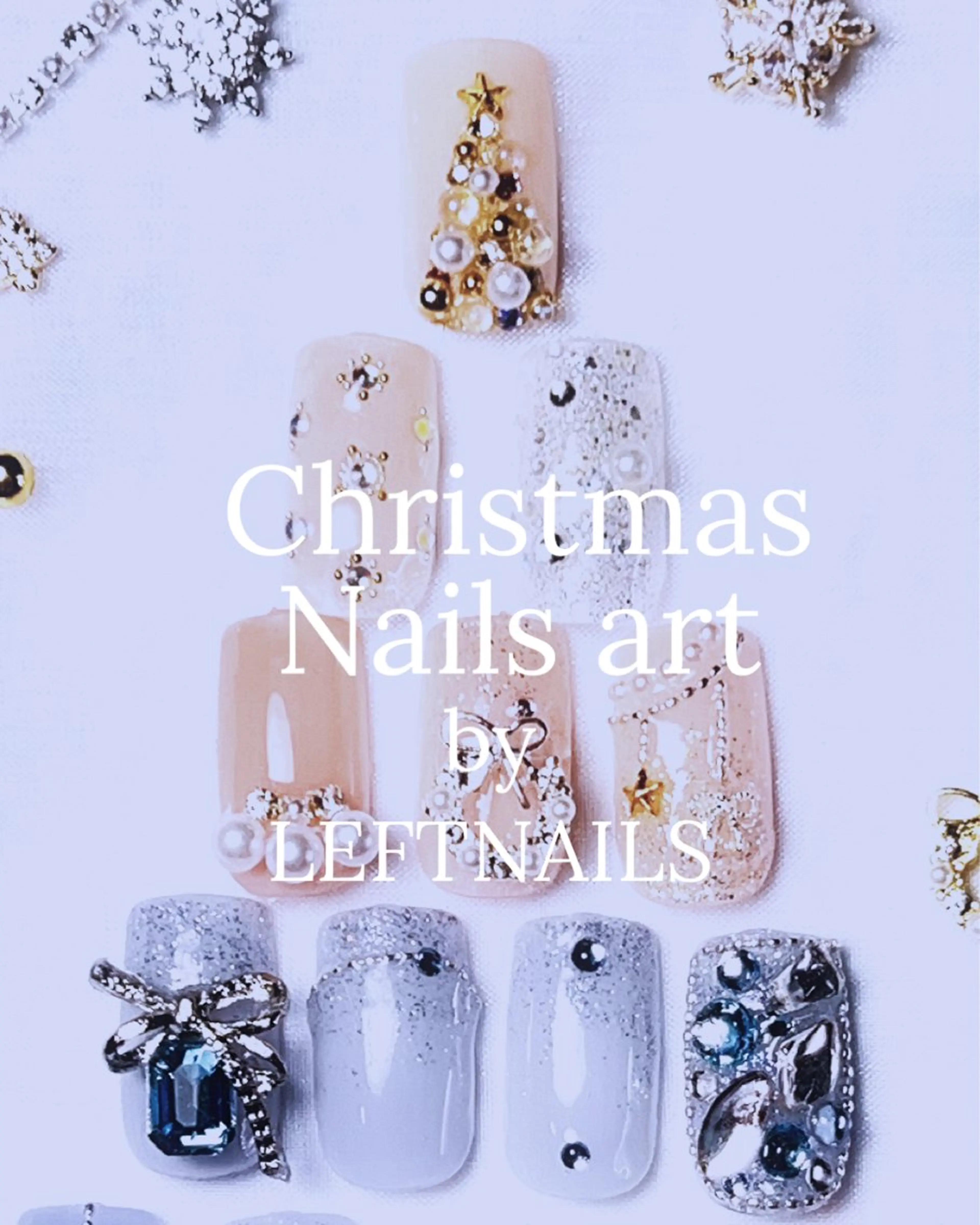 ネイル 冬ネイル クリスマス LEFTNAILS フィルインニュアンスのネイルデザイン