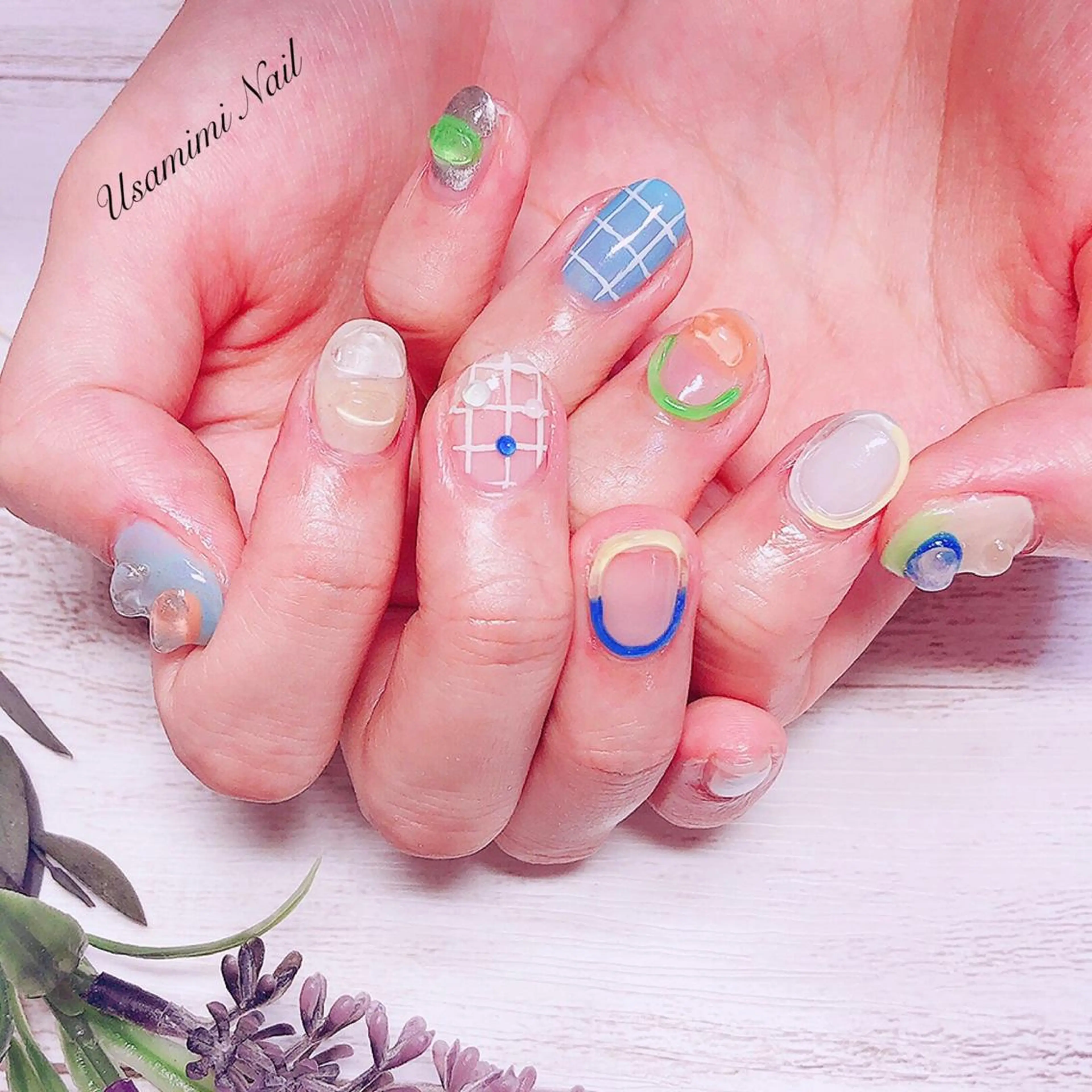 ネイル 💕🐰うさみみ🐰 💕のネイルデザイン