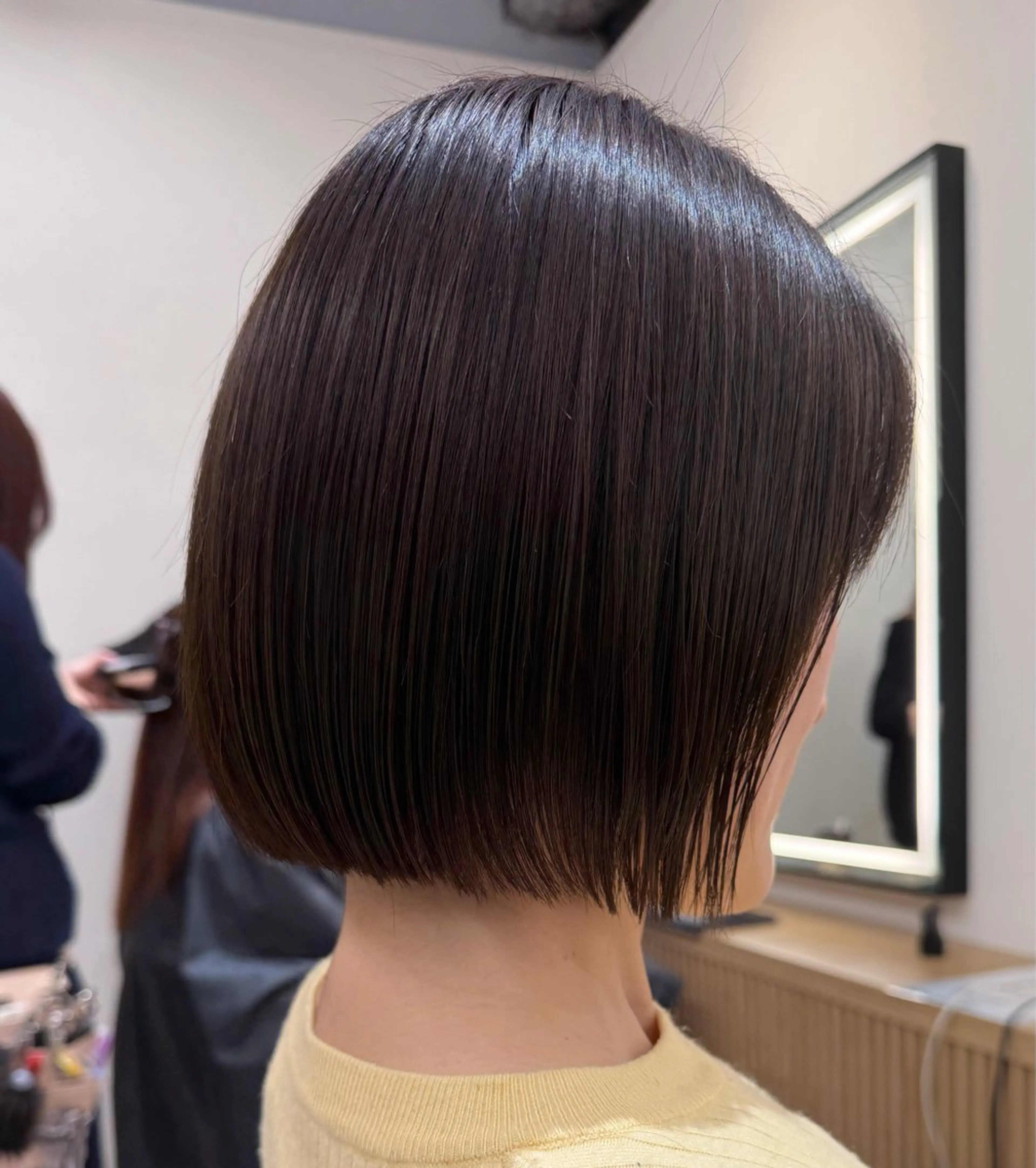 ショート 切りっぱなしボブ ボブ 顔周りカット ハッシュカット ハイレイヤー トリートメント 浦和/髪質改善/ボブ 縮毛矯正/大和田拓夢のヘアスタイル