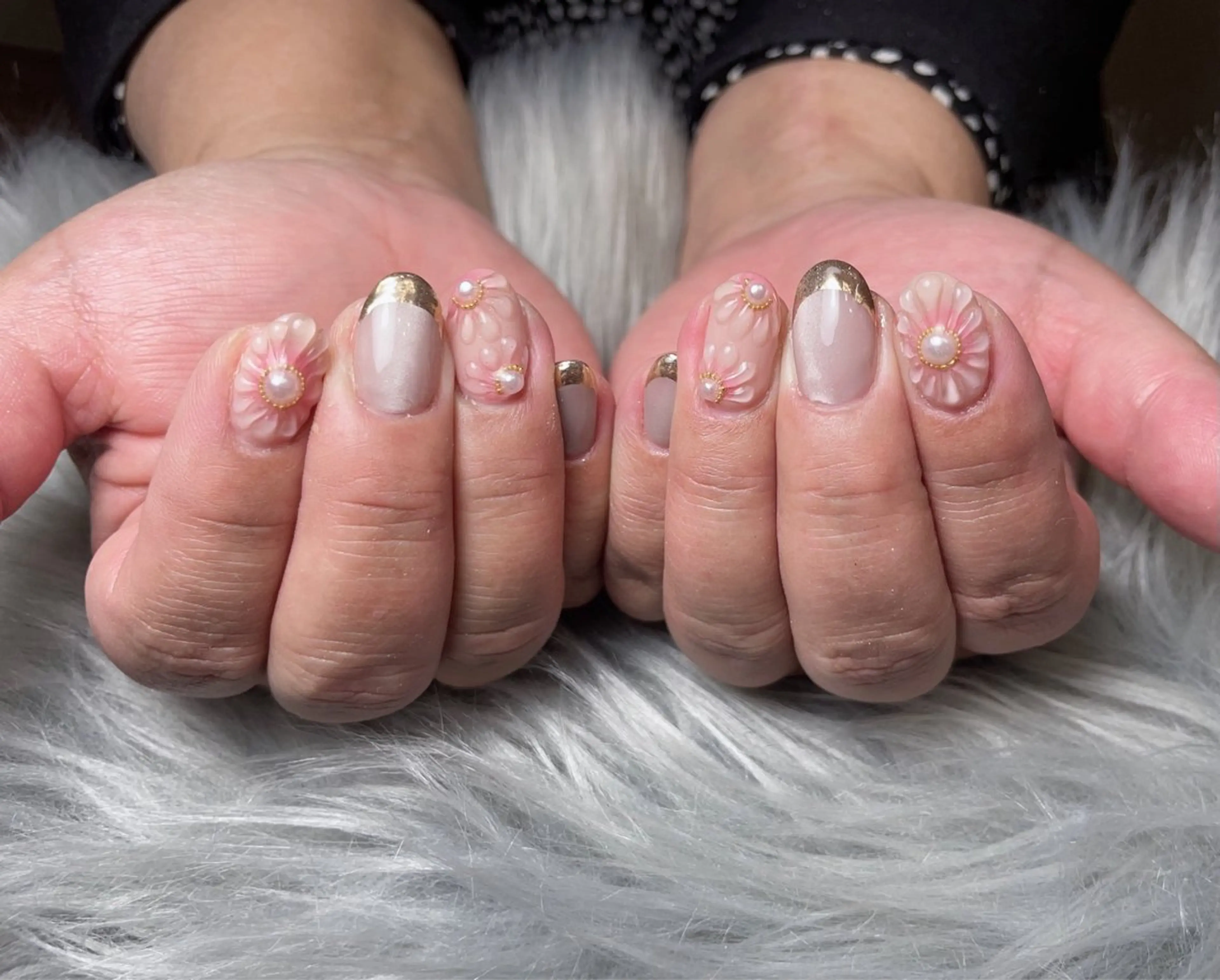 ネイル フラワーネイル フレンチネイル ジェルネイル マグネットネイル ミラーネイル ハンドネイル BLANCEnail所属・BLANCnail yuuのネイルデザイン