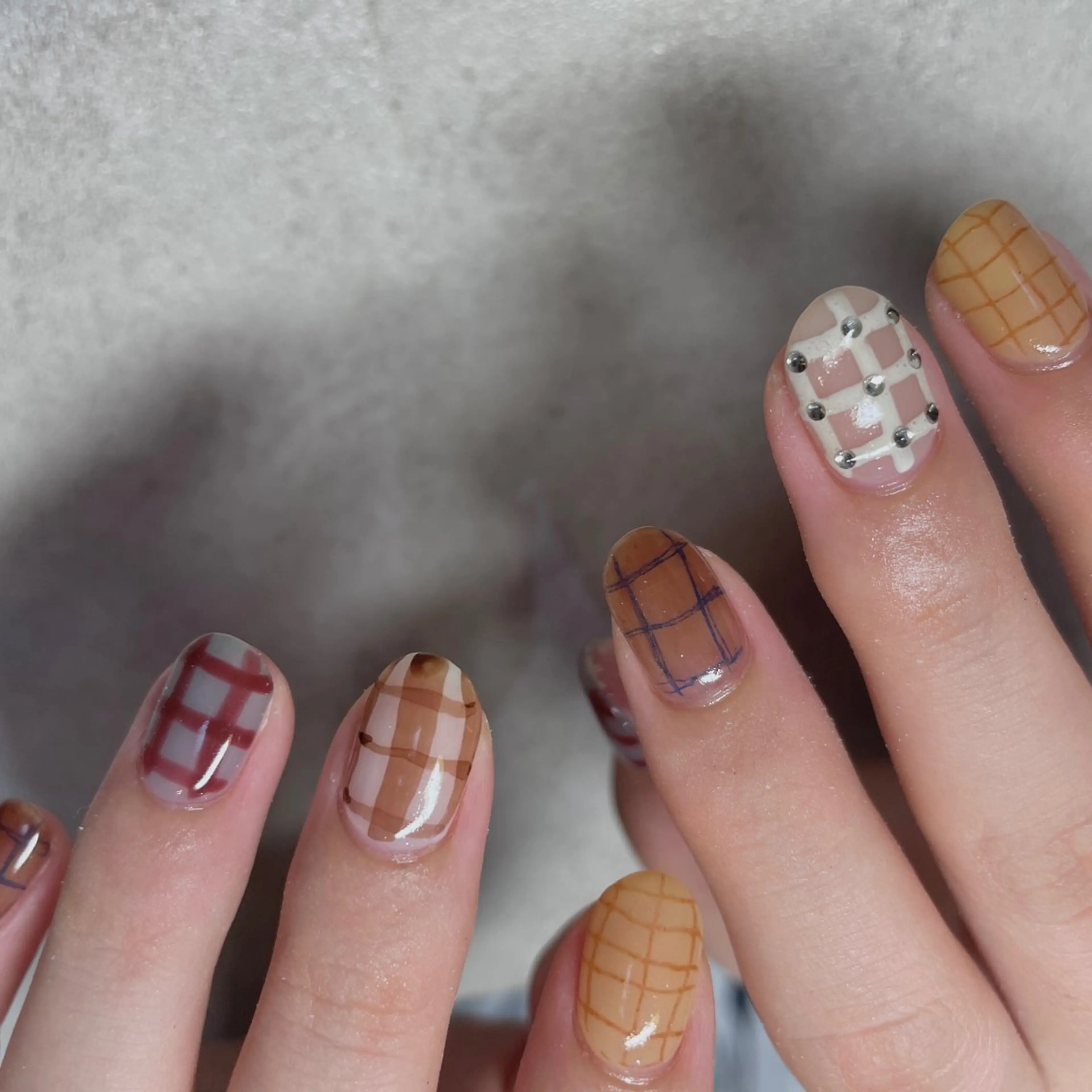 ネイル カジュアル 韓国ネイル ニュアンスネイル ショートネイル ハンドネイル acs.n所属・ネイル,耳つぼ 風間すみれのその他イメージ