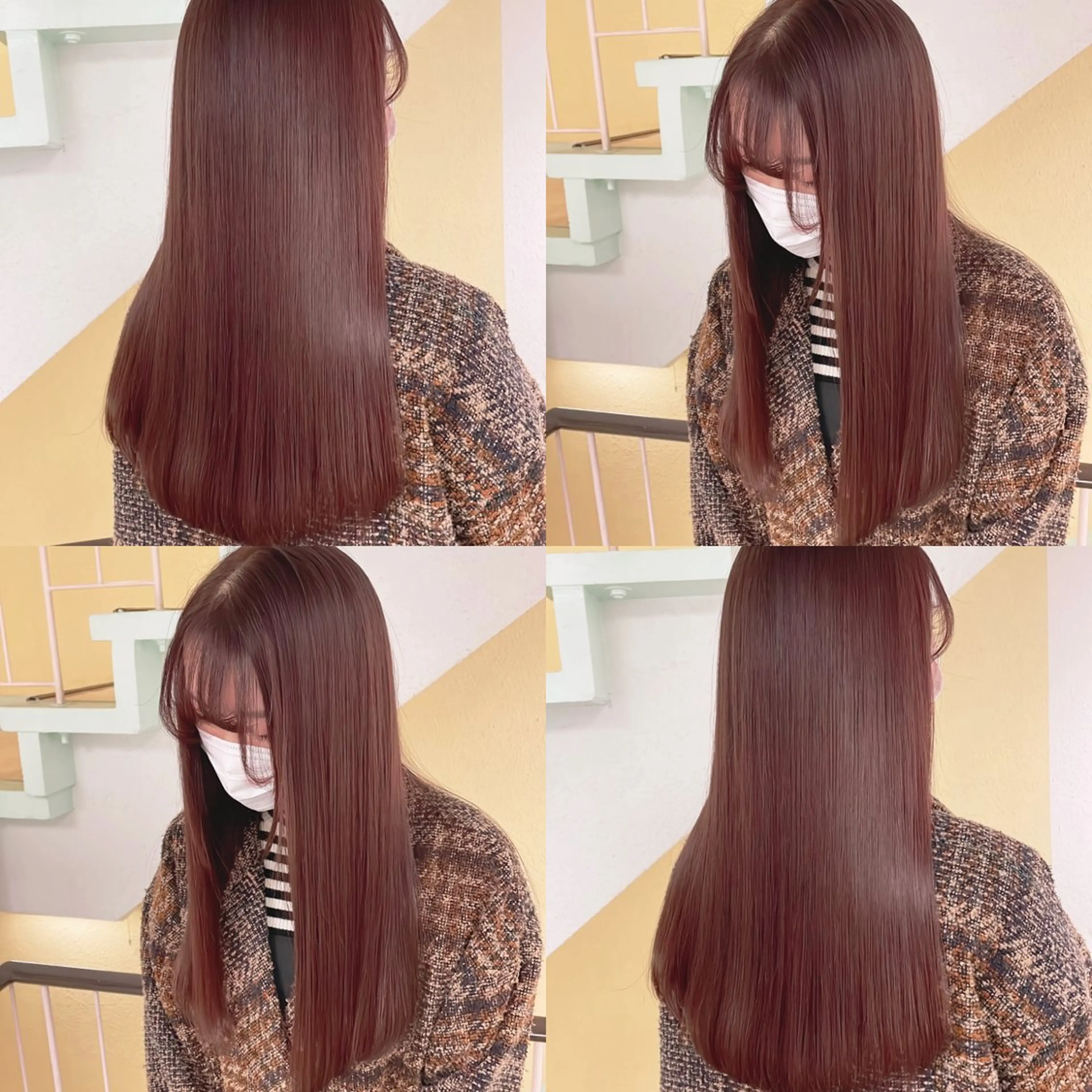 カラー ピンクカラー ヘアカラー トリートメント 渋谷:インナーカラー ／🍒エリカ🍒のヘアスタイル