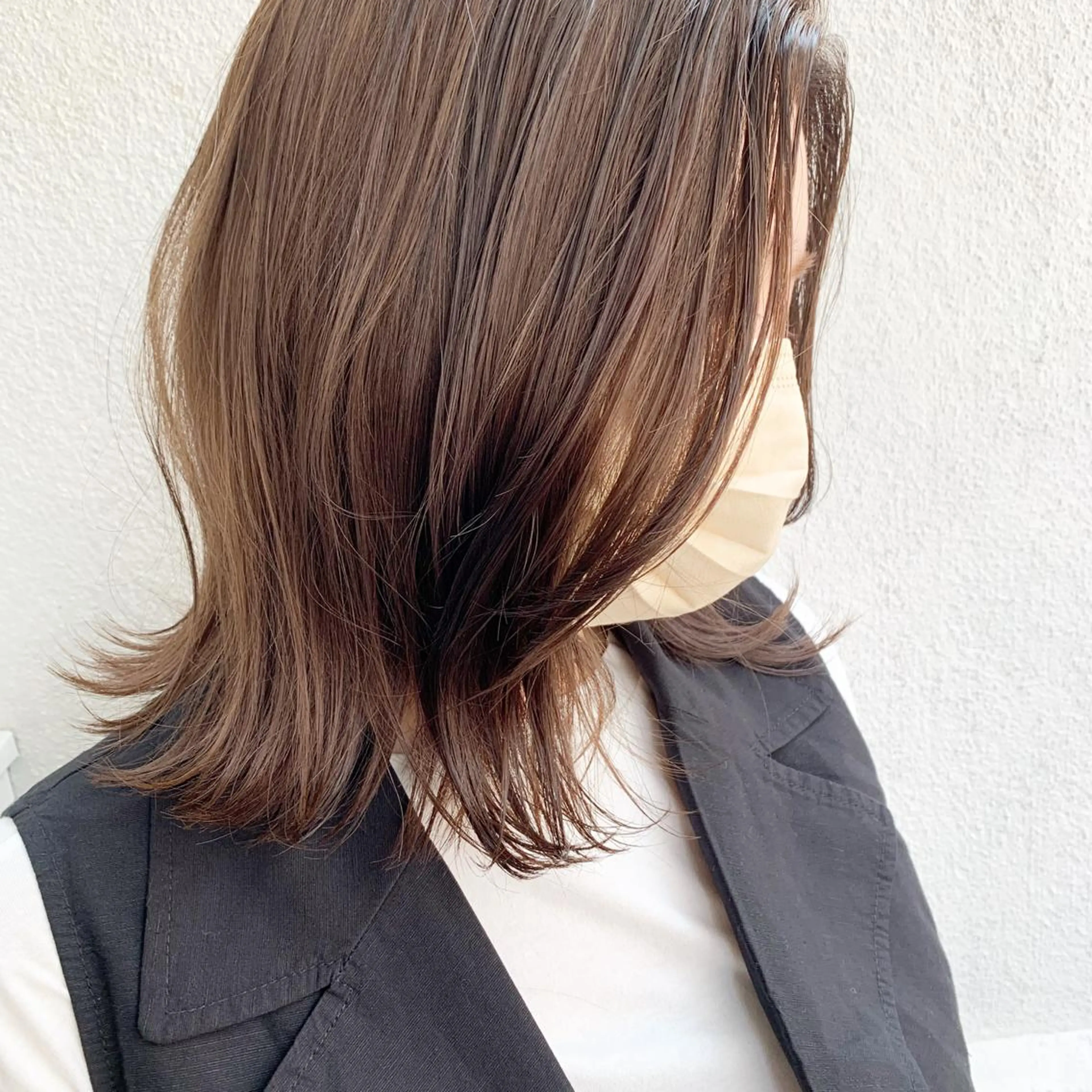 ミディアム ヘアカラー フリーランス　美容師 cayocoのヘアスタイル
