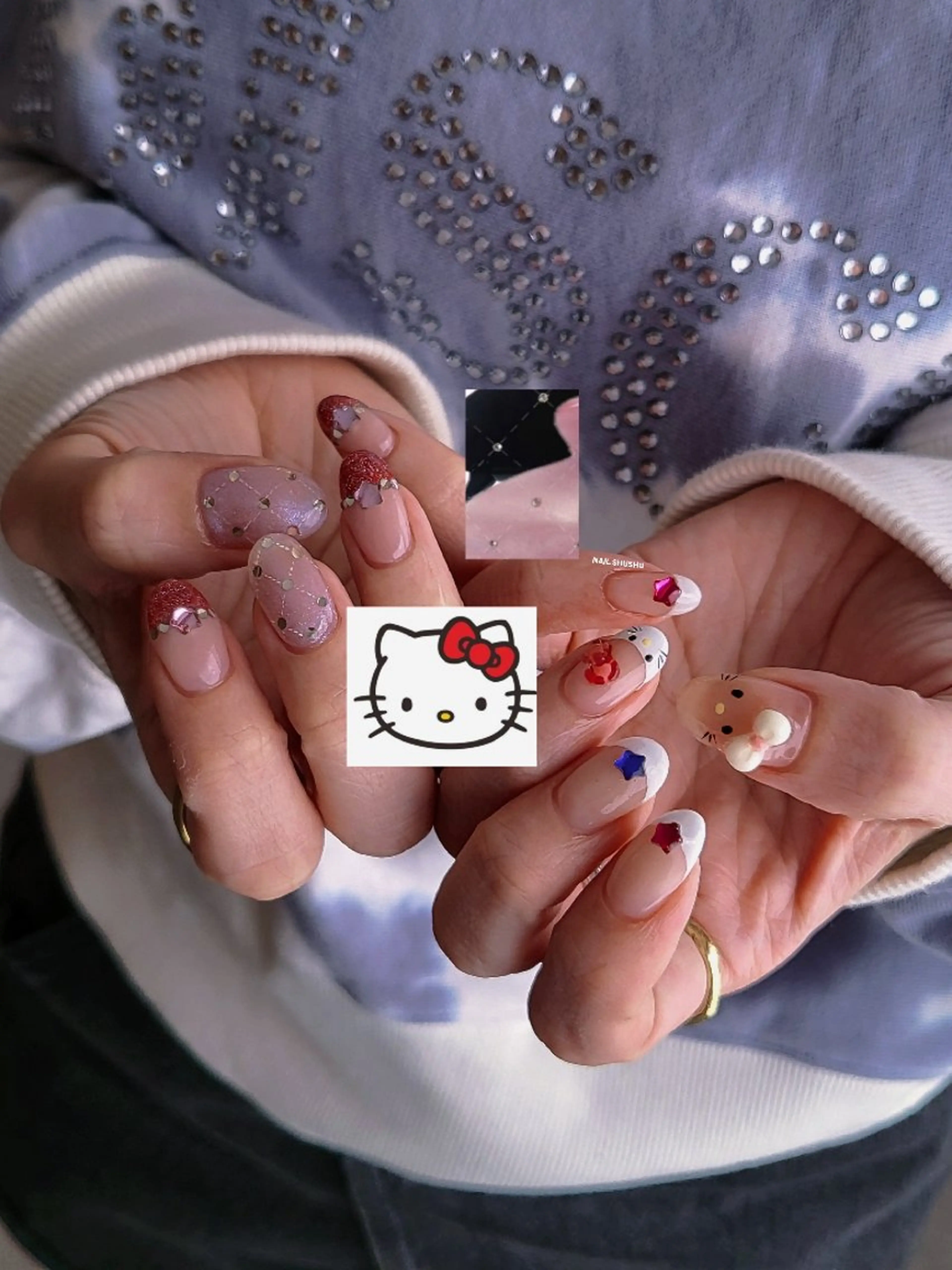 ネイル 3dパーツ/流行り 👧shushu❤️のネイルデザイン