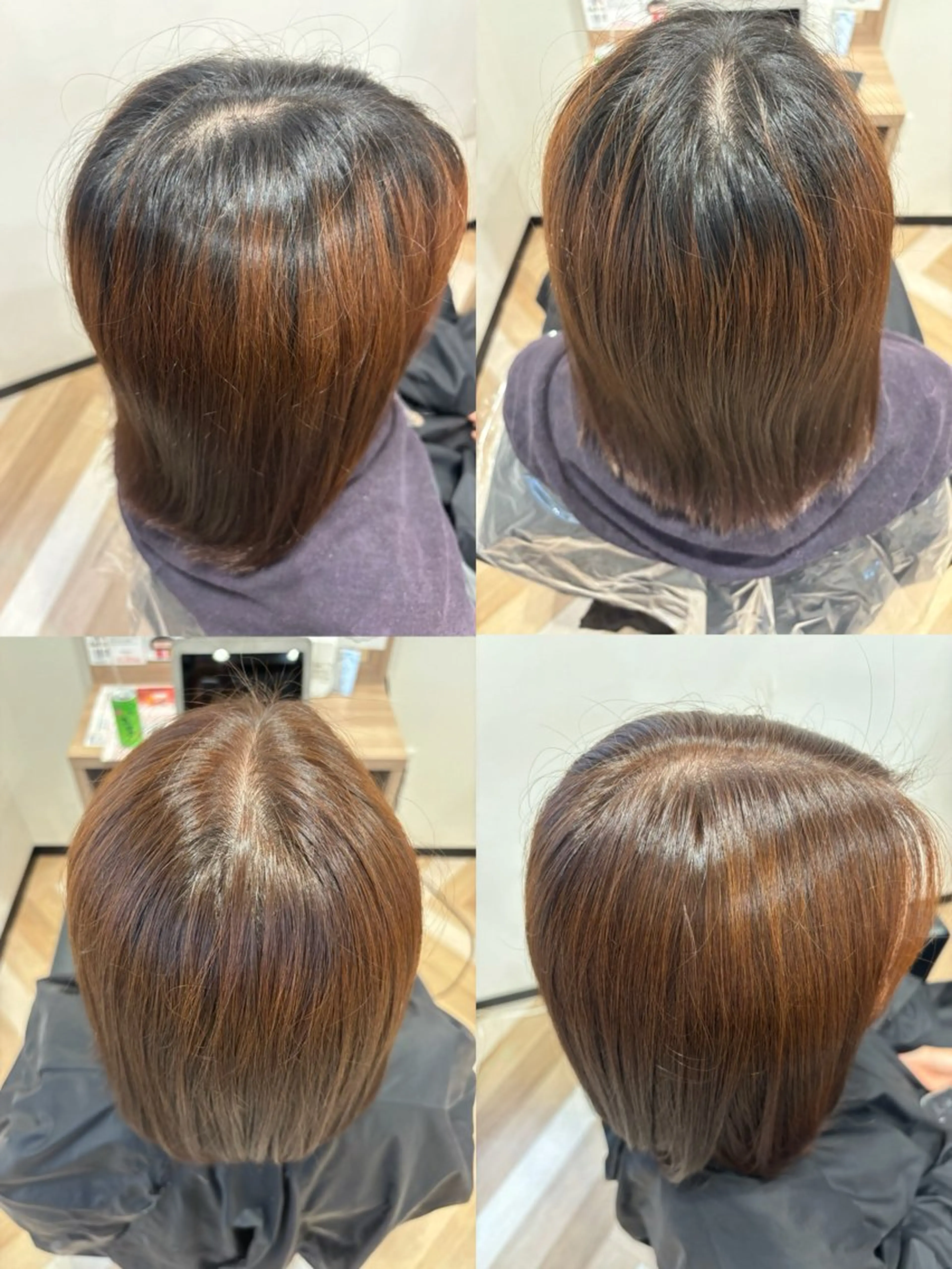 ミディアム カラー ヘアカラー ARISE🐳 安達 紫帆のヘアスタイル