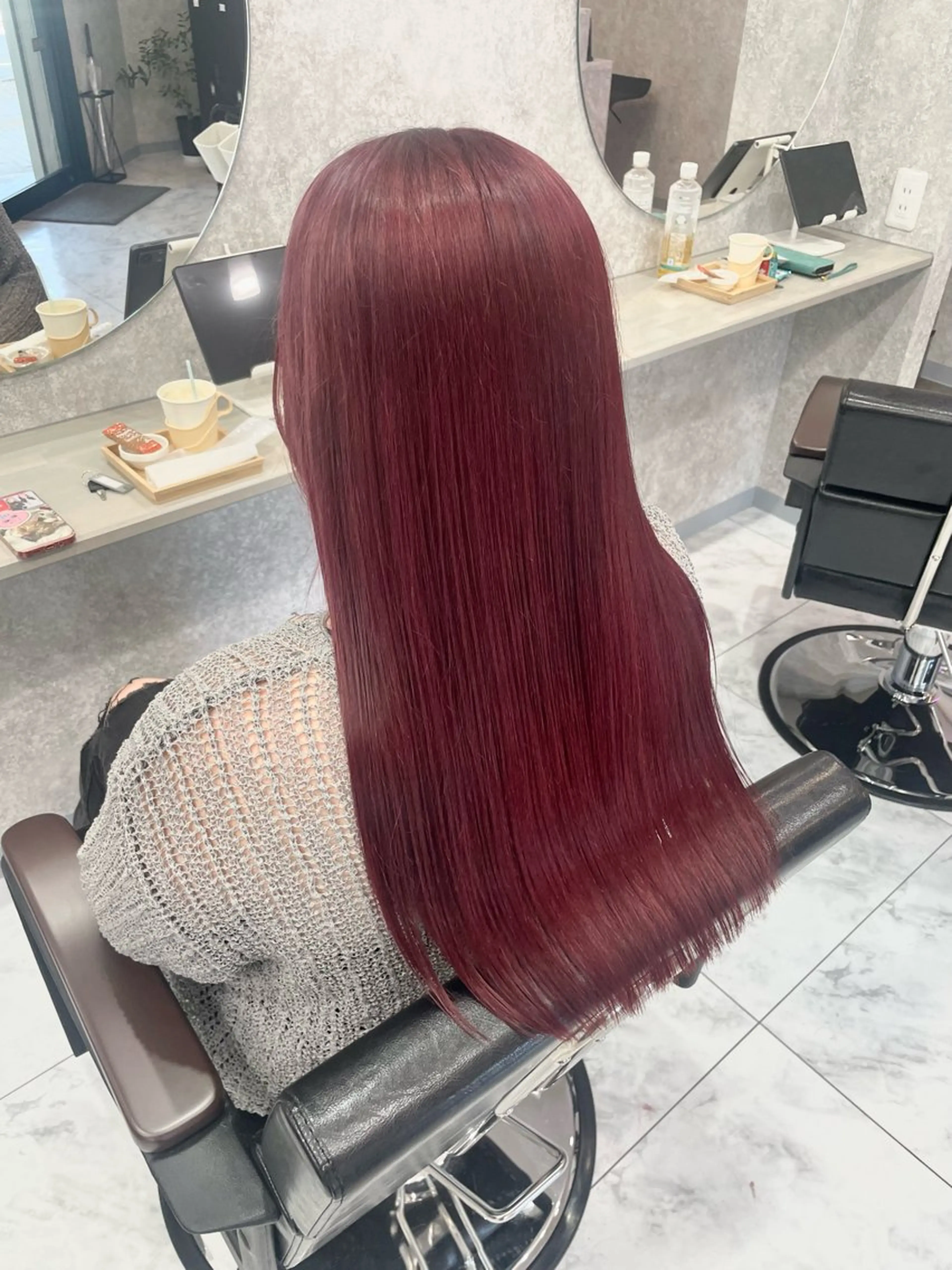 ロング 🦋ハイトーン🦋 石山 希理🦋のヘアスタイル