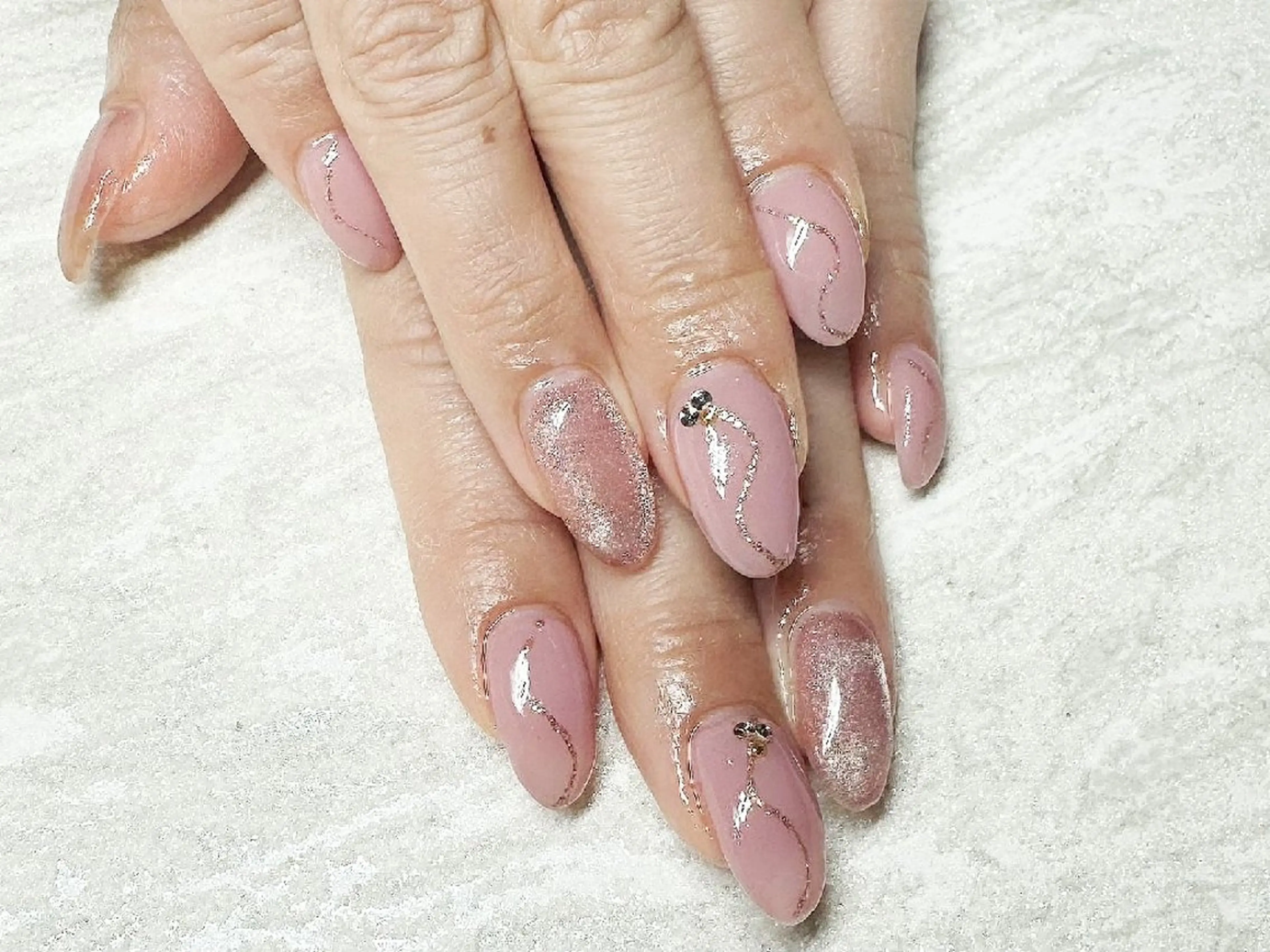 ネイル 韓国ネイル ピンク JULIE NAILのネイルデザイン
