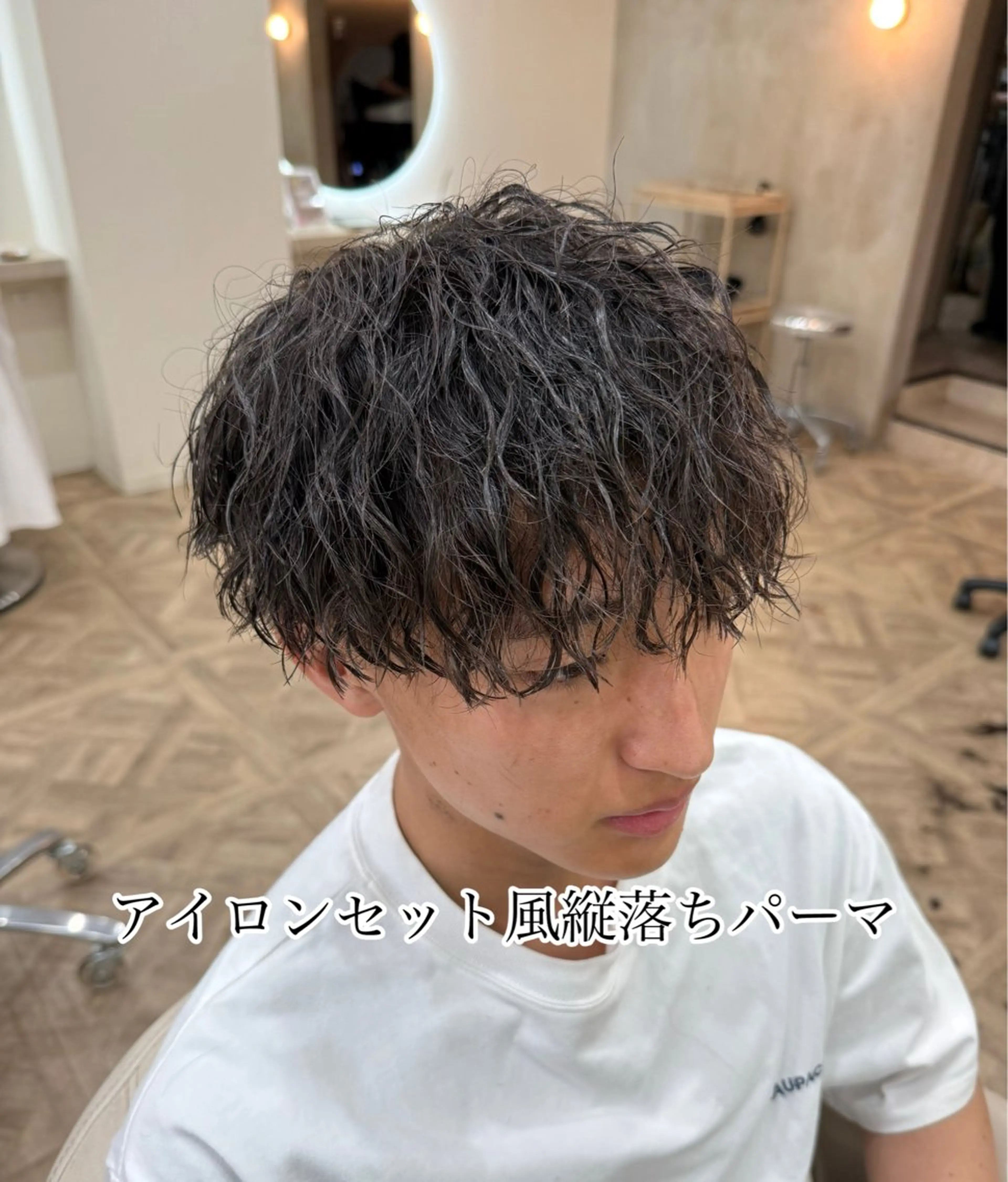 パーマ メンズ メンズパーマ カット パーマ トリートメント 市原亮/名古屋駅/ ツイスパ/波巻きのヘアスタイル