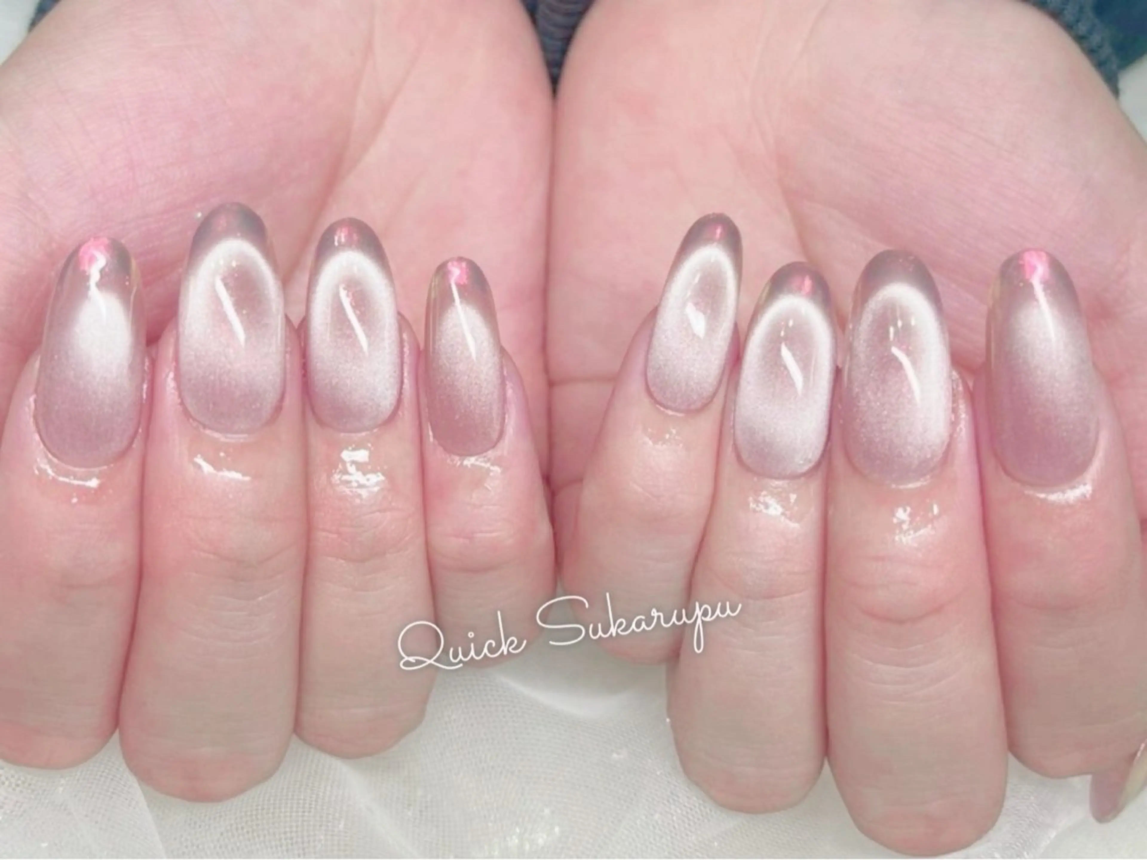 ミディアム ハンドネイル Quick Sukarupu 高田馬場店所属・Quick Sukarupuのネイルデザイン