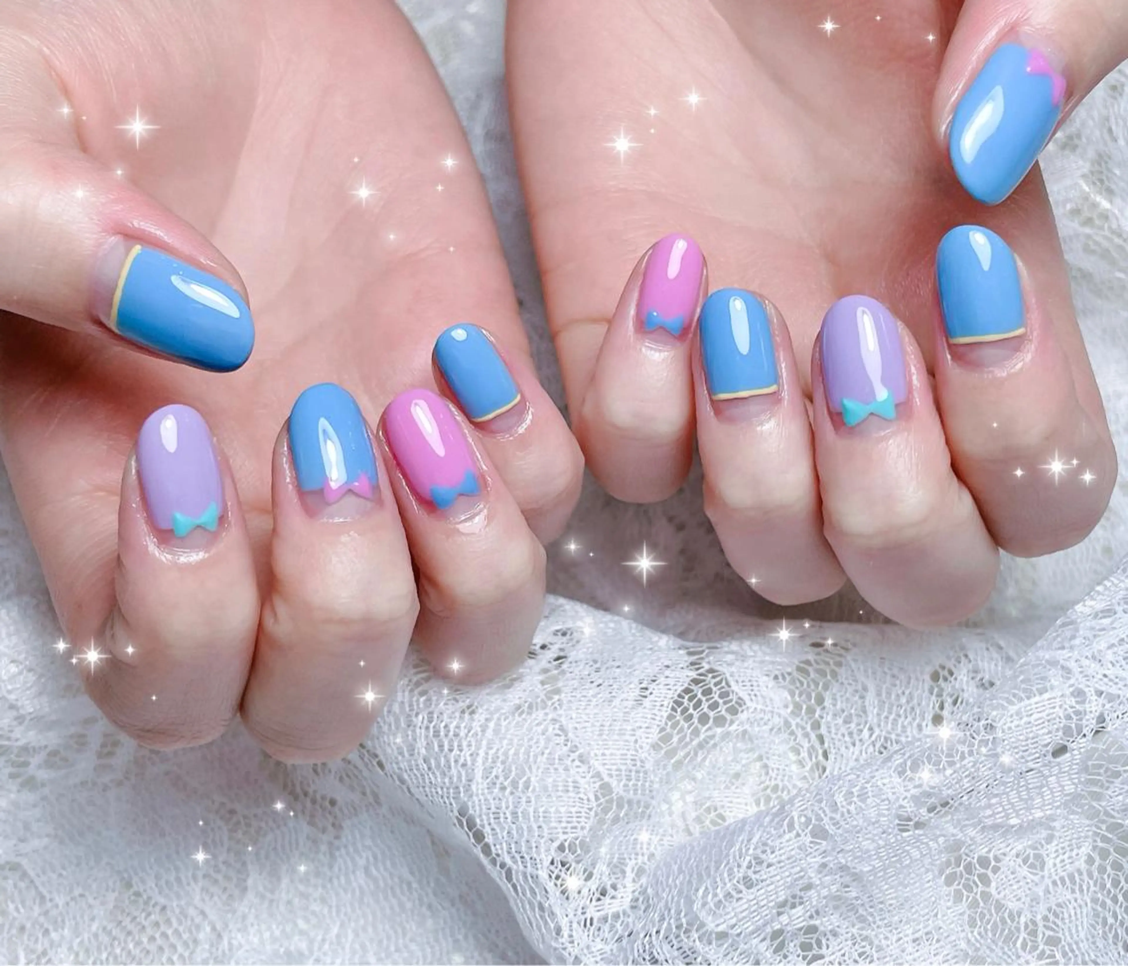 ネイル アートネイル ハンドネイル FLARE NAIL フレアネイルのネイルデザイン