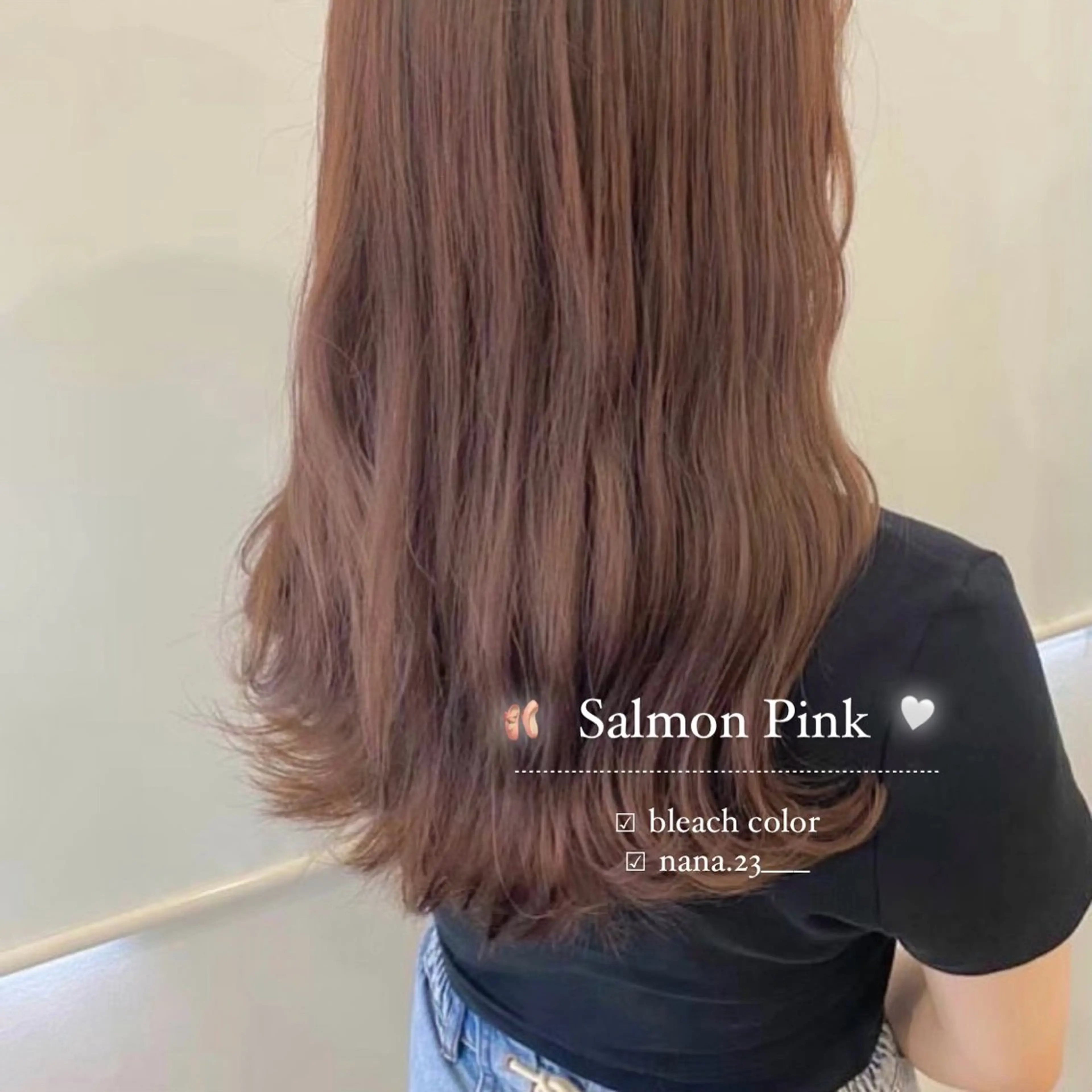 ロング カラー ピンクカラー ヘアカラー ParveMix￤ 出石 菜々🥂のヘアスタイル