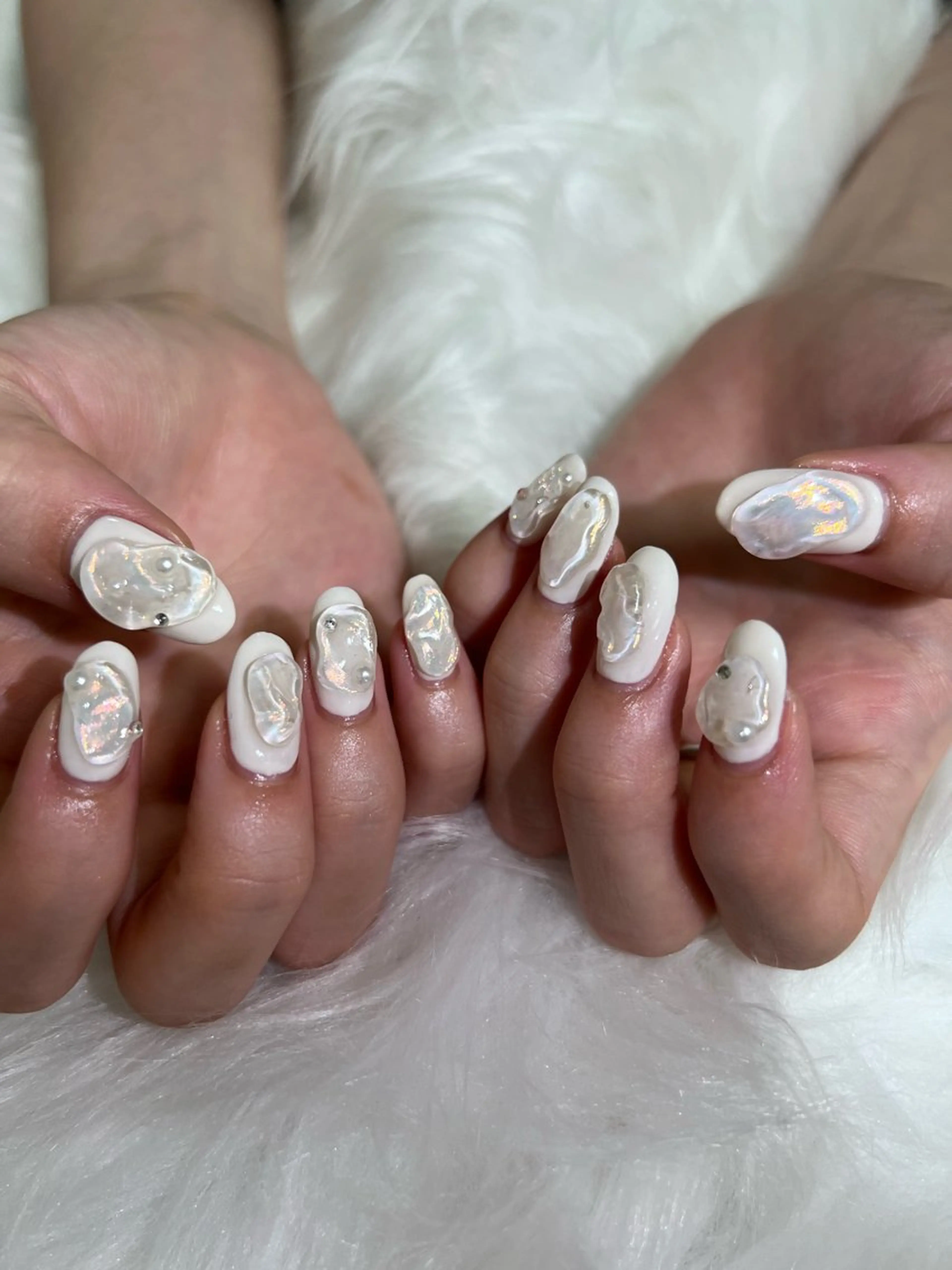 ネイル ジェルネイル 氷ネイル・うるうるネイル 🍑MOMO NAIL🍑のネイルデザイン