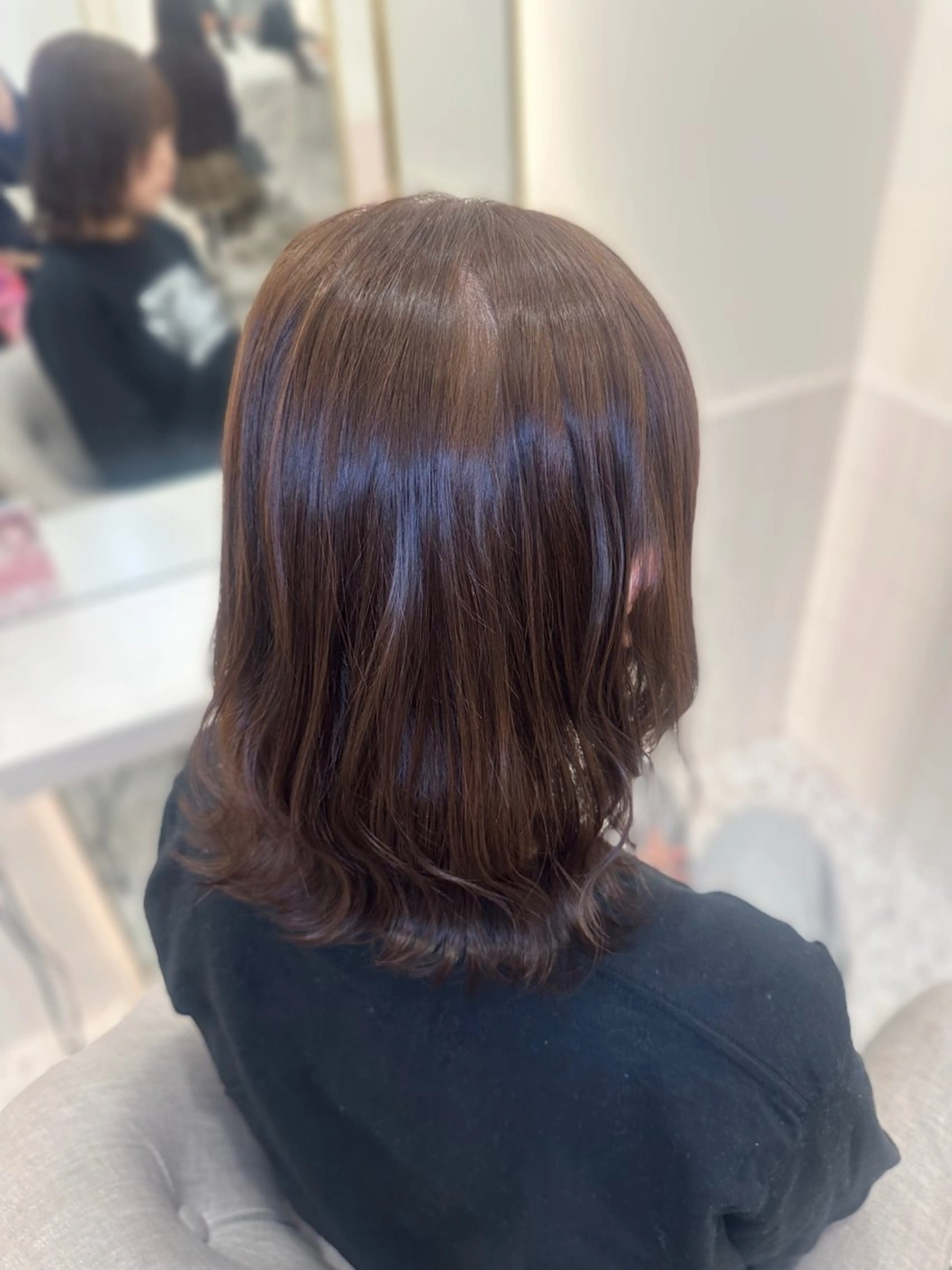 ミディアム カラー ヘアカラー トリートメント 🎀ちゃん りお🎀のヘアスタイル