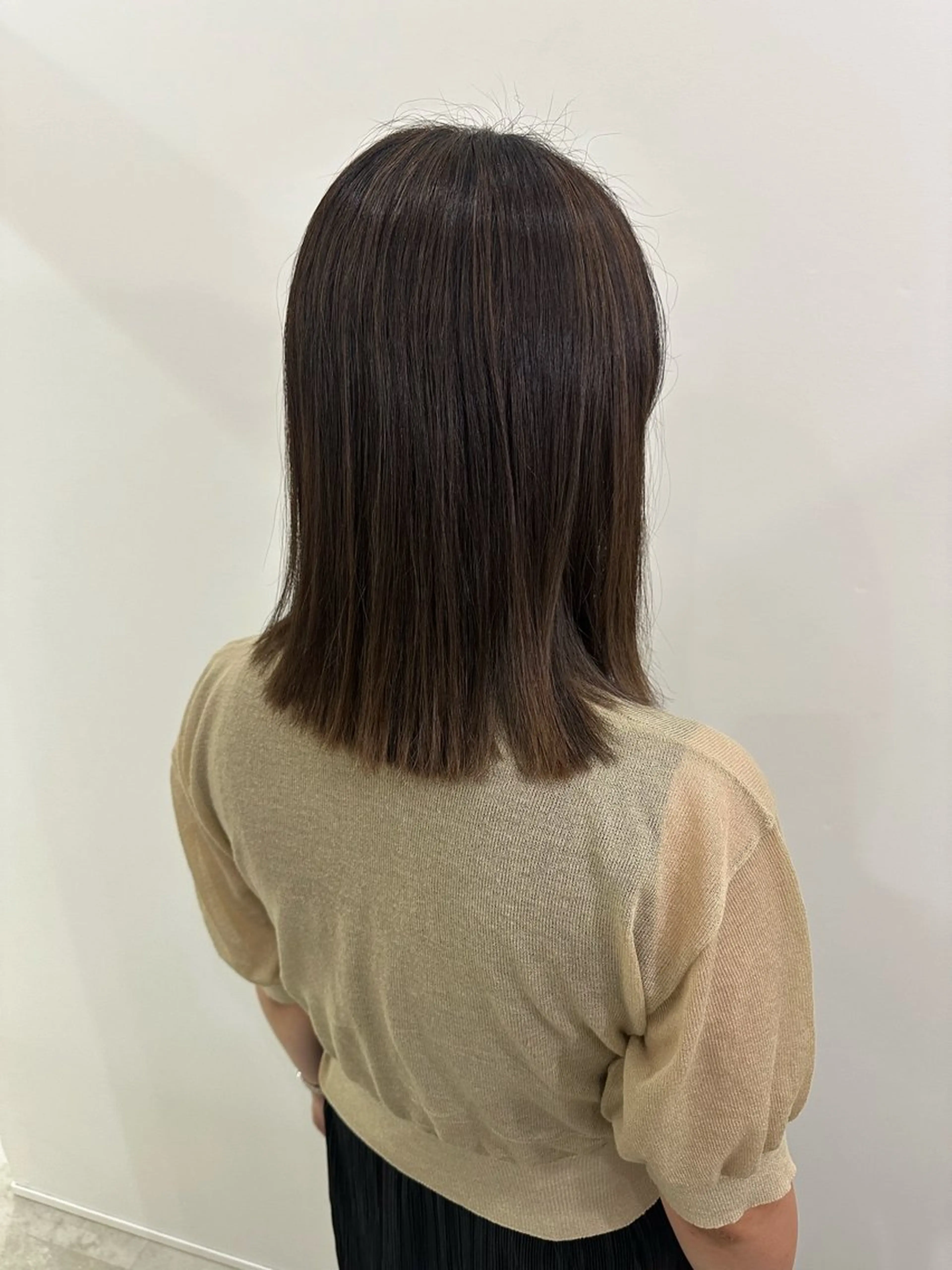 ミディアム カラー ブリーチ ハイライトカラー ハイライト カット ヘアカラー 海外ヘア/抜け感ヘア 🍒nao.のヘアスタイル