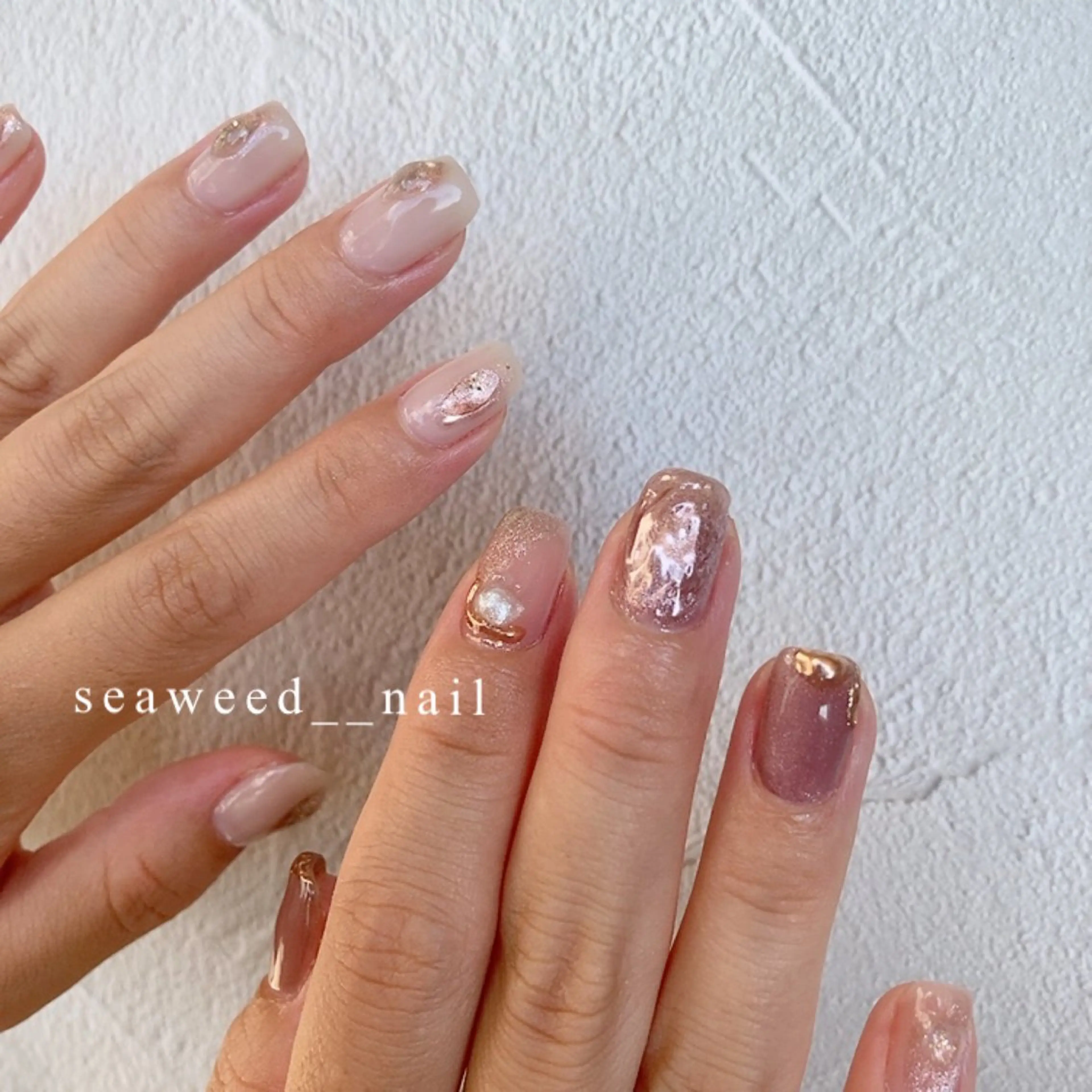 ネイル ハンドネイル seaweed nailのネイルデザイン