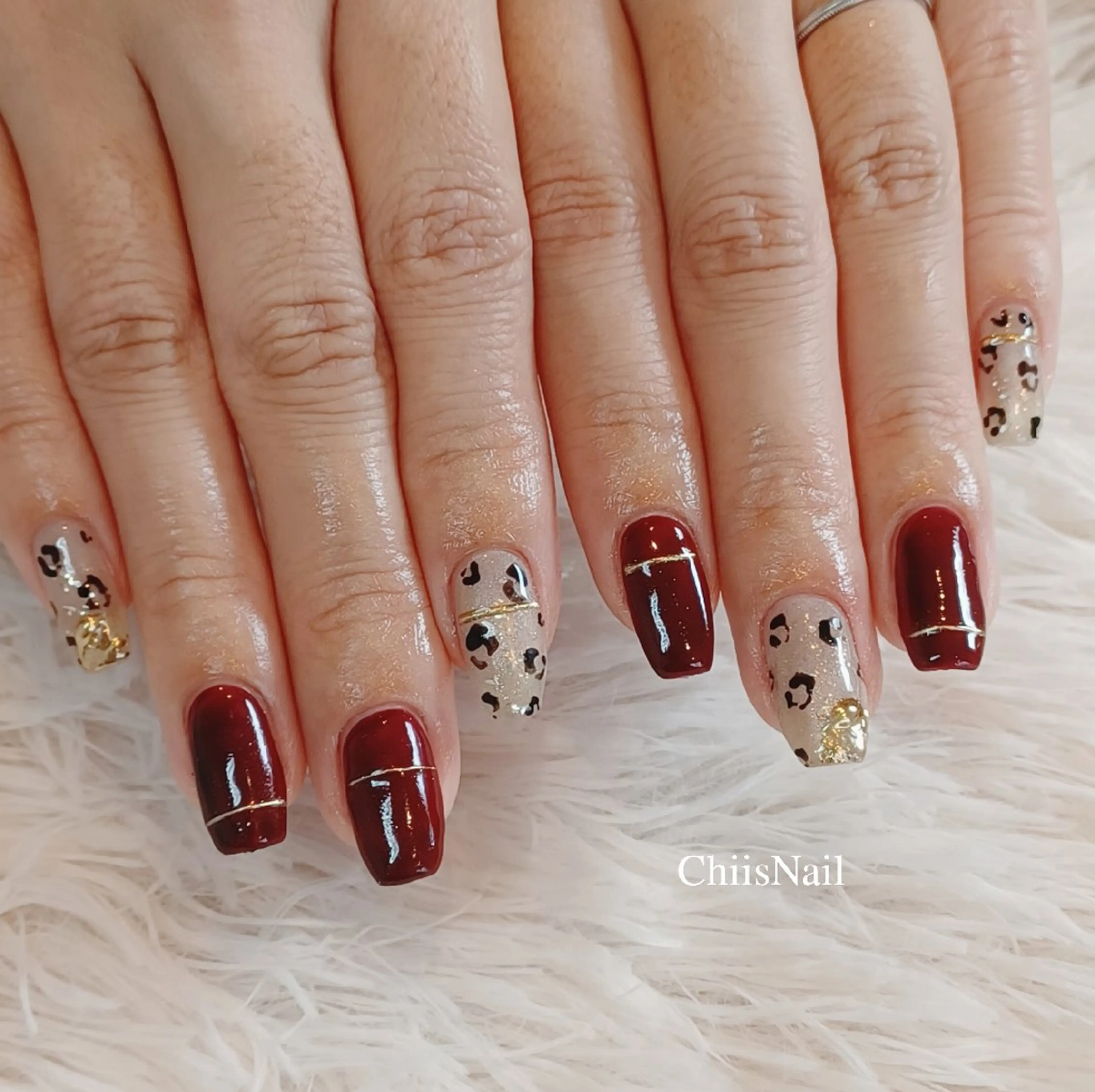 ネイル アニマル柄 ハンドネイル ChiisNail チィズネイルのネイルデザイン