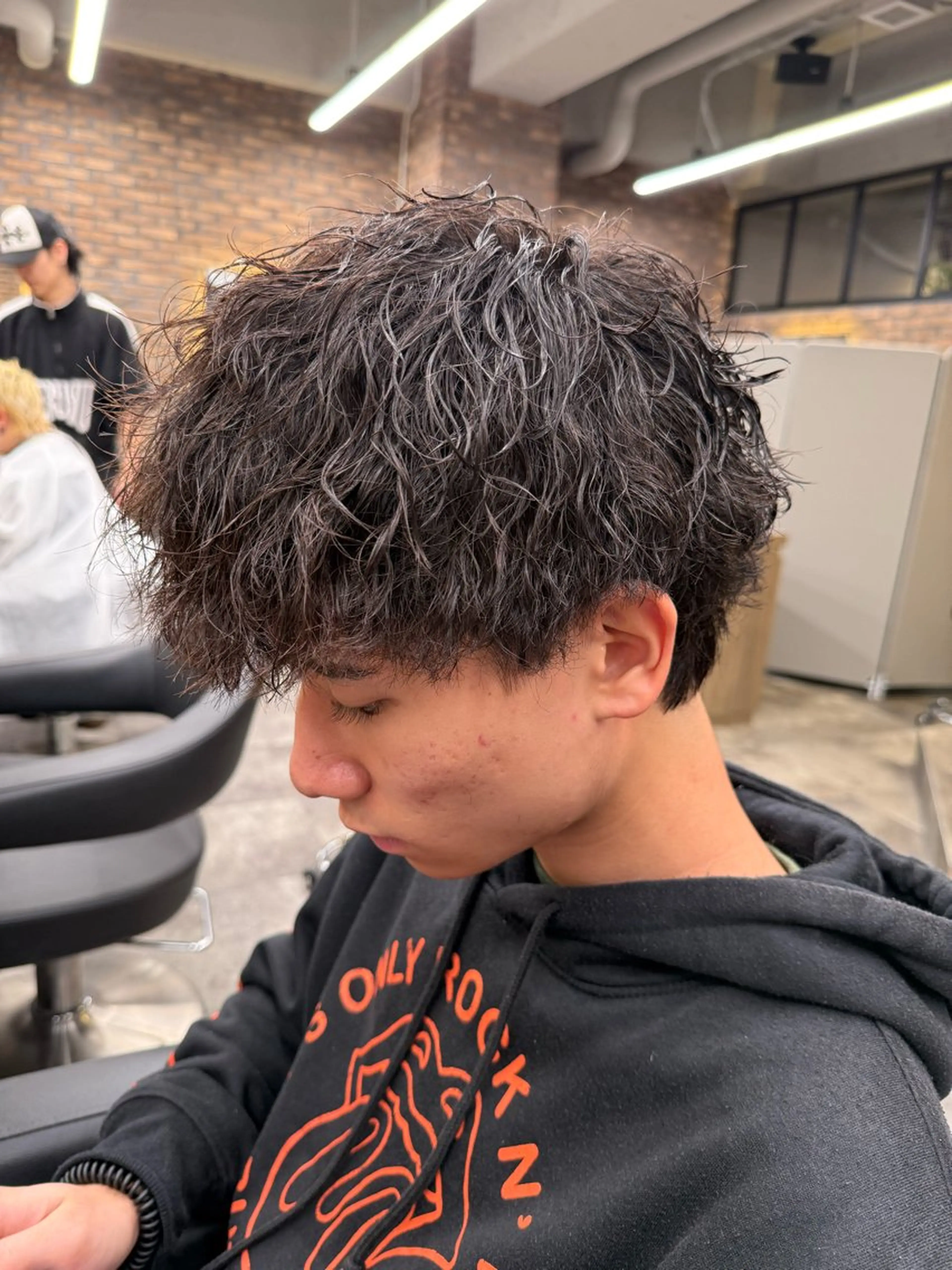 ショート カラー パーマ ヘアアレンジ メンズ キッズ 🔷横浜1のパーマ 職人🔷将太郎のヘアスタイル