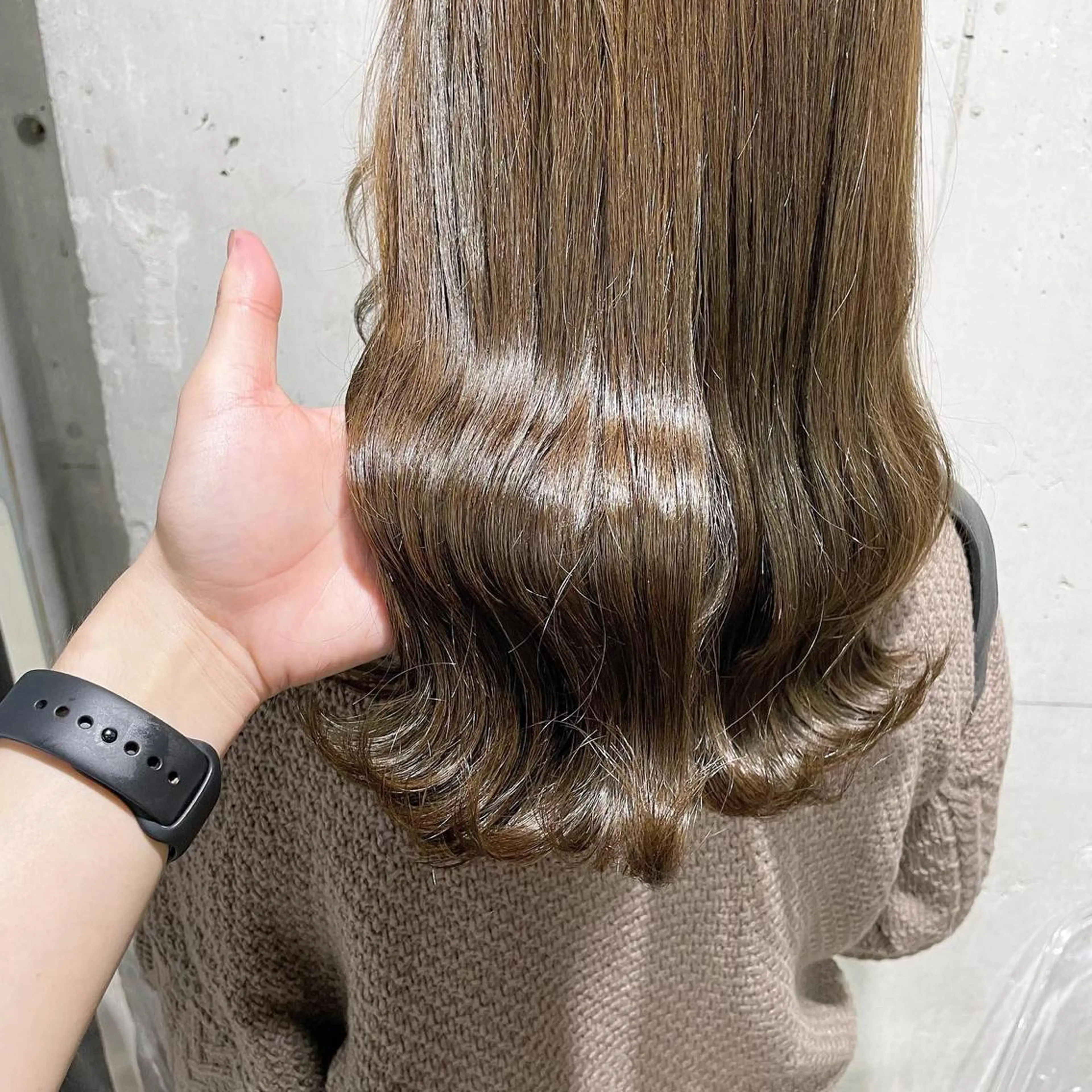 セミロング カラー ヘアカラー トリートメント ヘアセット I'S.横浜所属・赤み消しカラー 🍀JUNKIのヘアスタイル