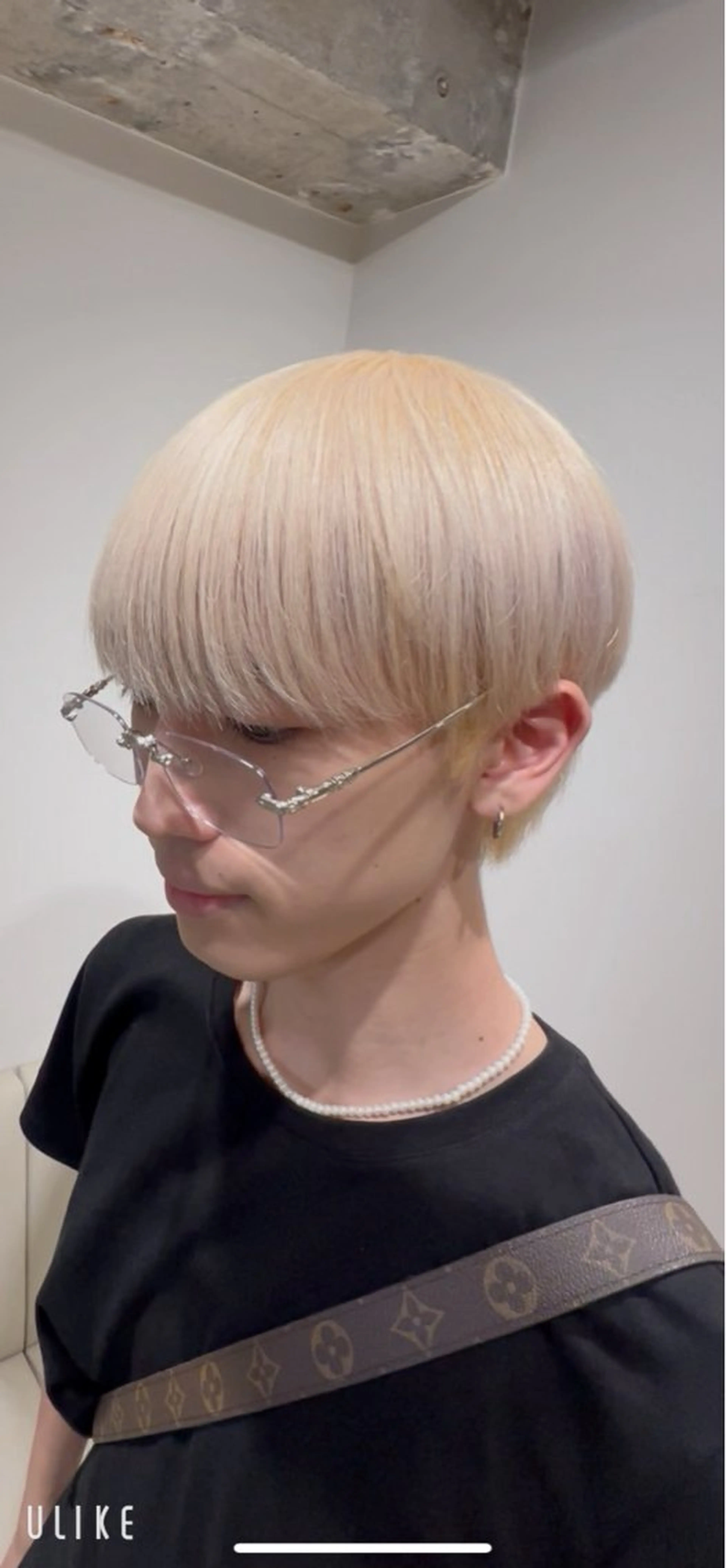 カラー ブリーチ ブロンド ヘアカラー アキラ 渋谷/モデル募集中のヘアスタイル