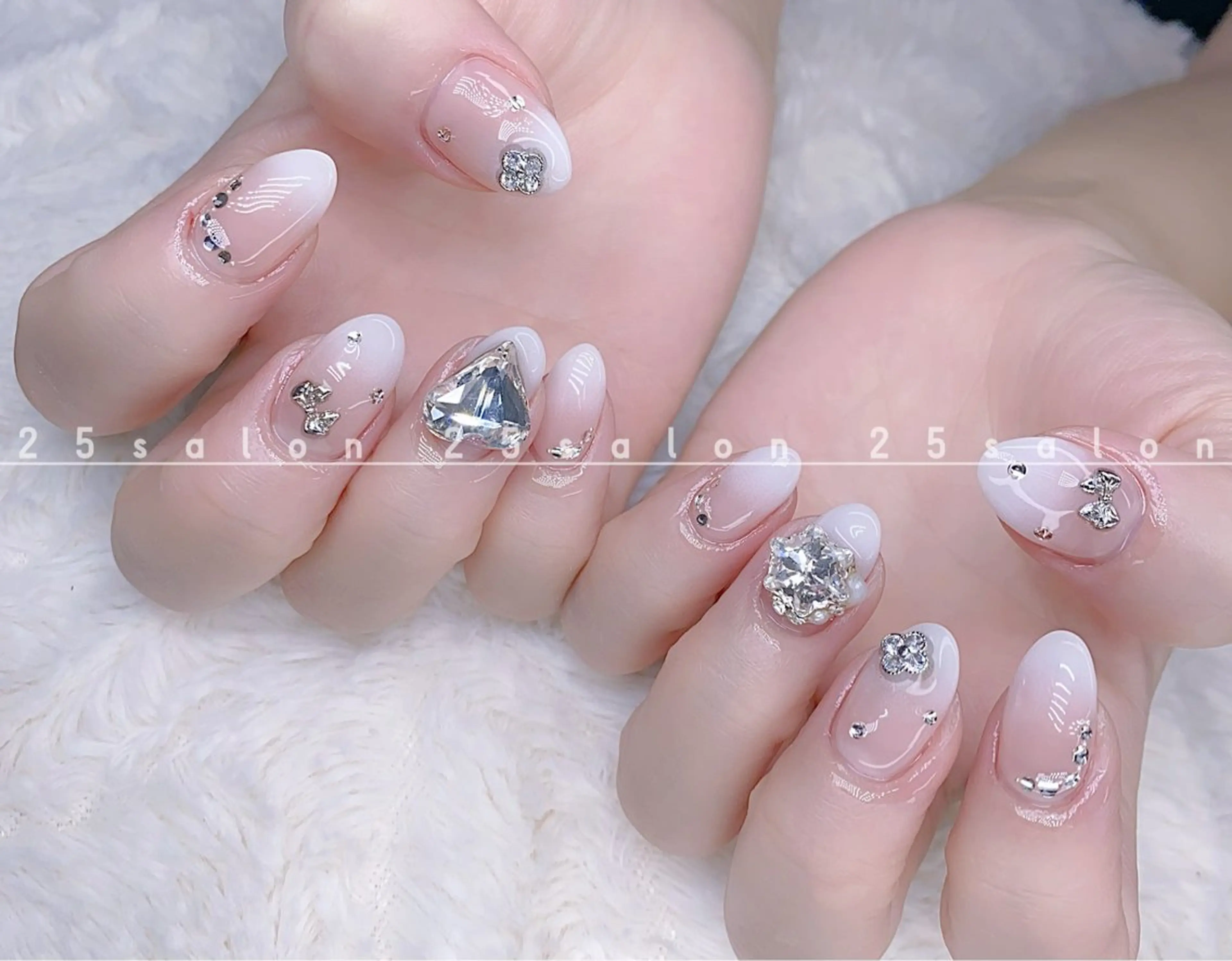 ネイル ジェルネイル 韓国ネイル ニュアンスネイル パラジェル ワンホンネイル 2 5のマツエク・マツパデザイン