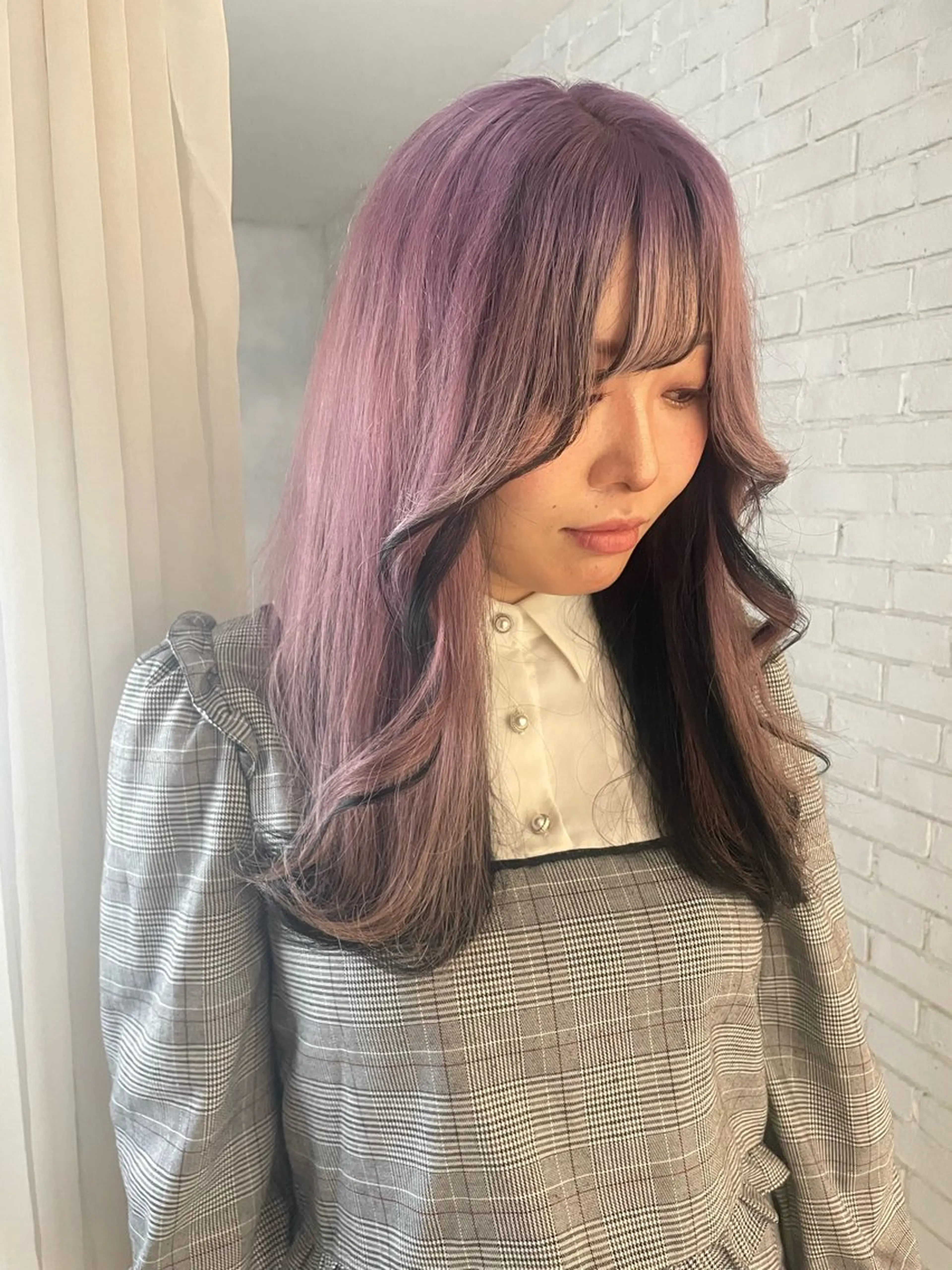ロング カラー ヘアカラー 艶ハイトーン👑♡ NATSUKIのヘアスタイル