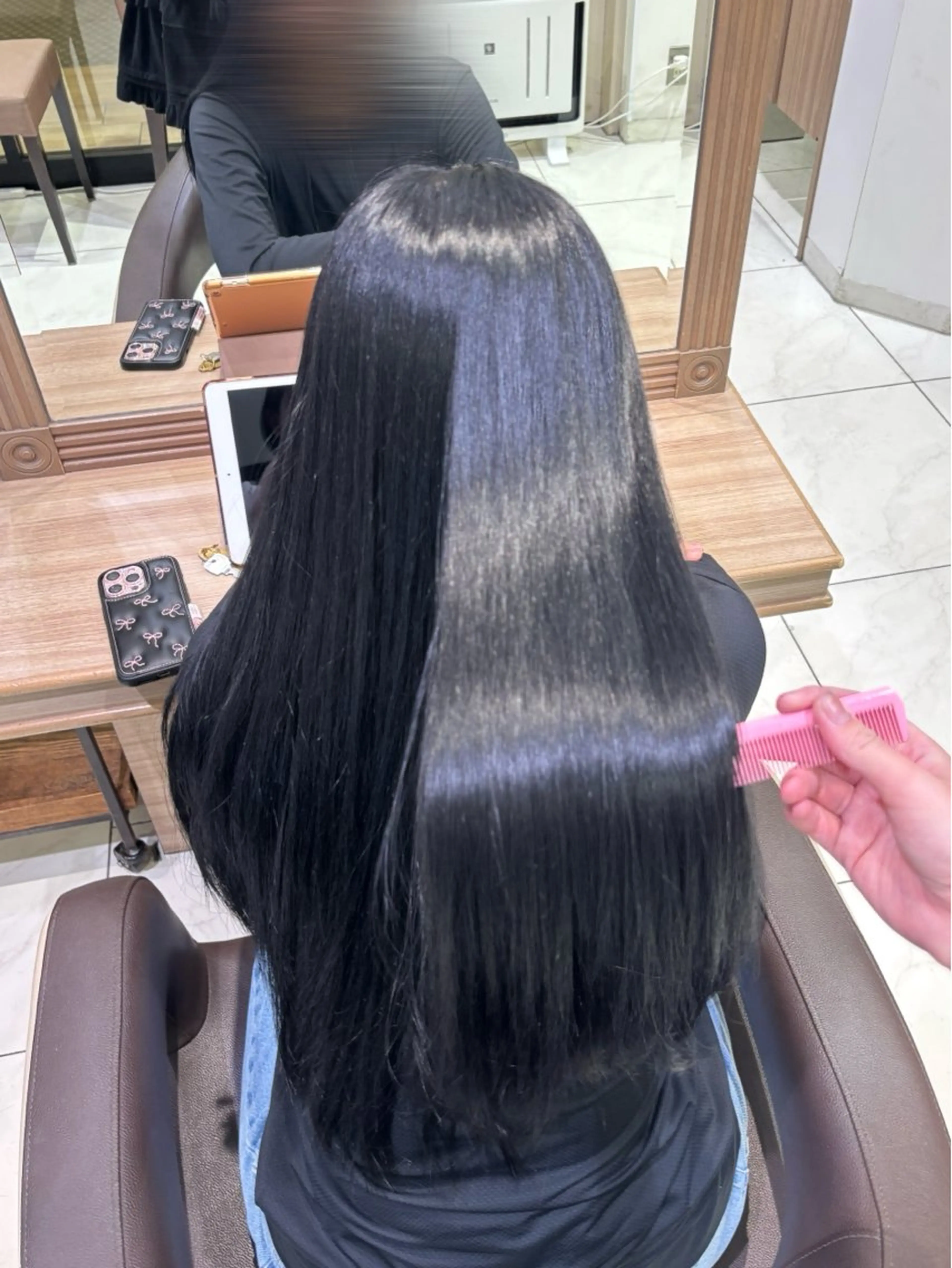 ロング カラー 透明感カラー トリートメント ヘアカラー miyu🫧🎀艶々 カラー・縮毛矯正🩰のヘアスタイル