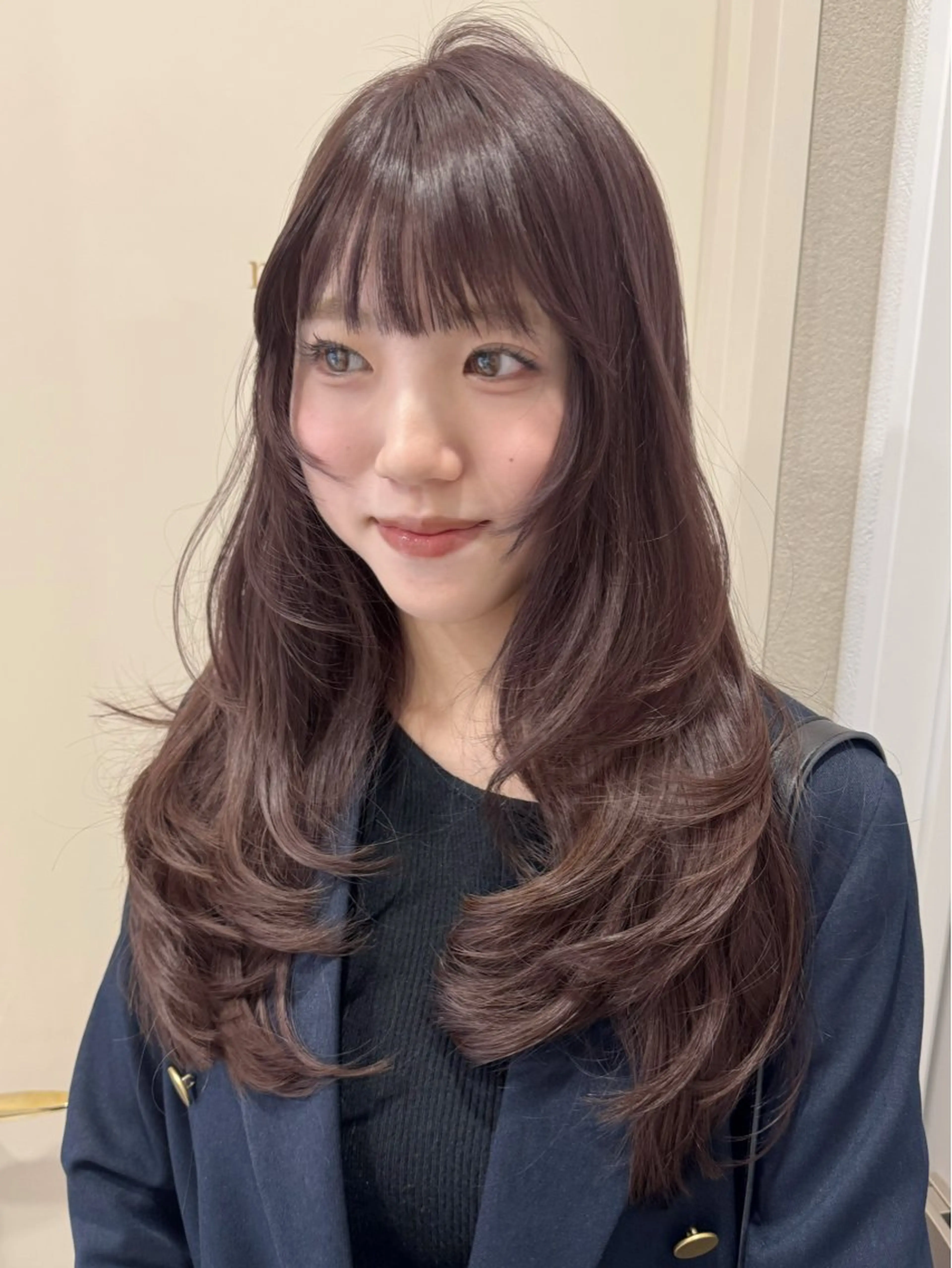 ロング カット ヘアカラー トリートメント 透明感🍨レイヤー ヘアセット/miyuのヘアスタイル