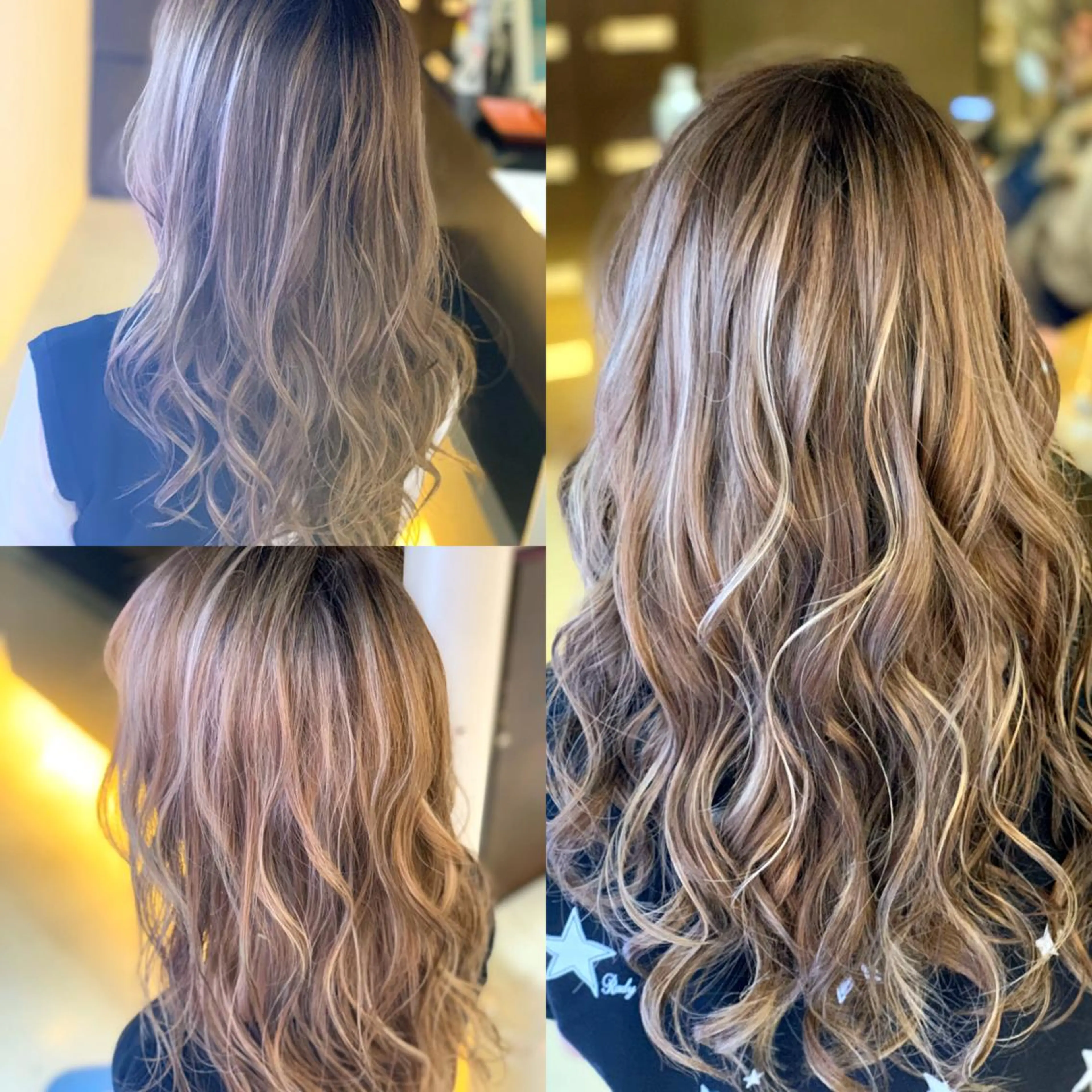 セミロング カラー ハイライトカラー ハイライト ヘアカラー トリートメント ✂️大門 巧✂️ LAFF難波店のヘアスタイル